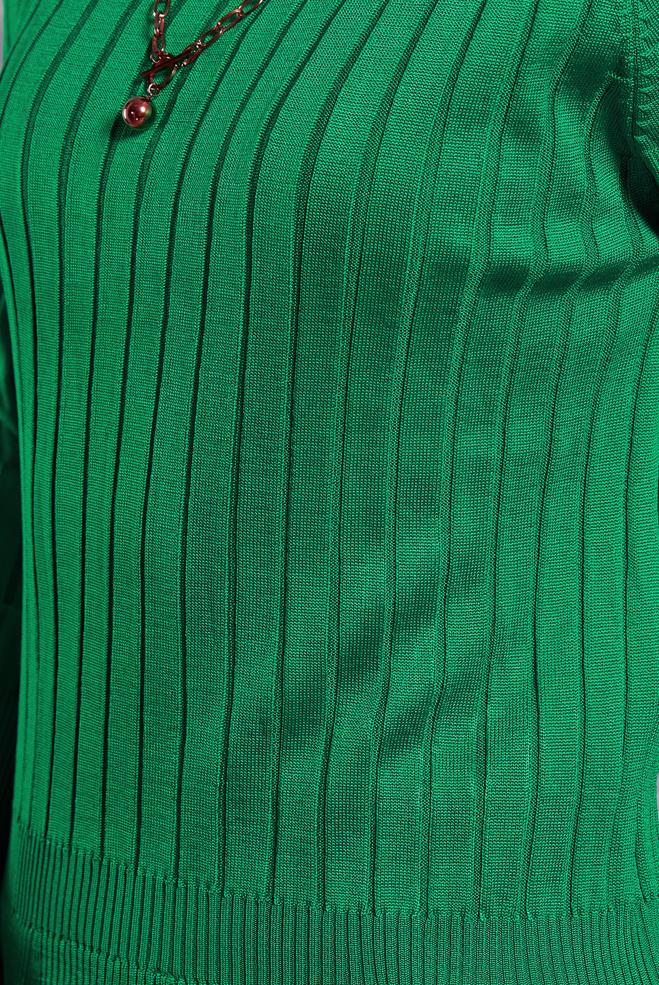 Vêtements hijab VERT PULL EN MAILLE DROIT 45009 - ALVİNA