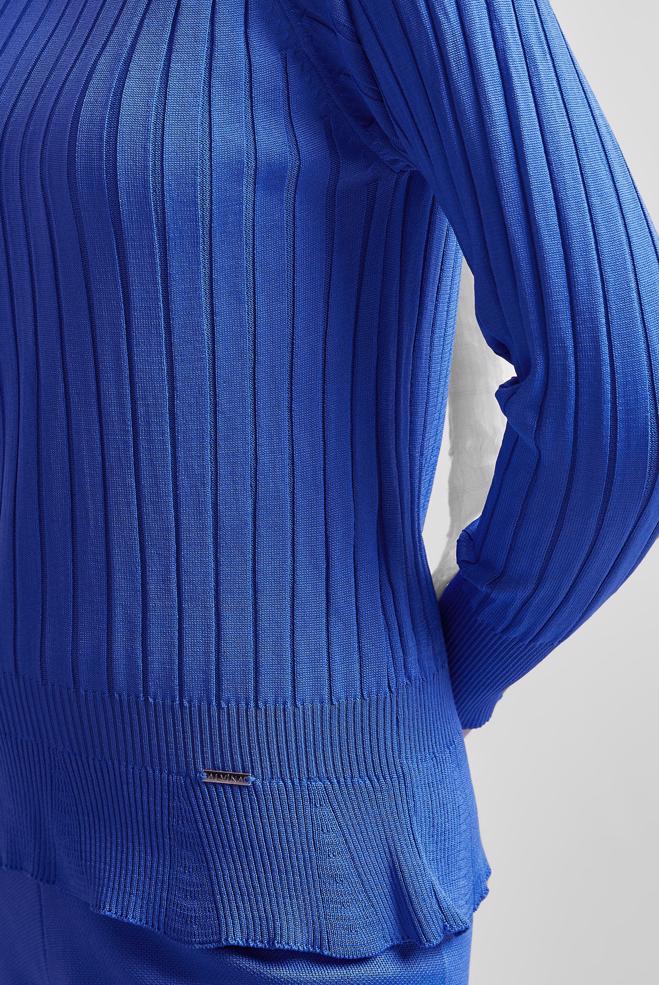 Vêtements hijab BLEU MARINE PULL EN MAILLE DROIT 45009 - ALVİNA