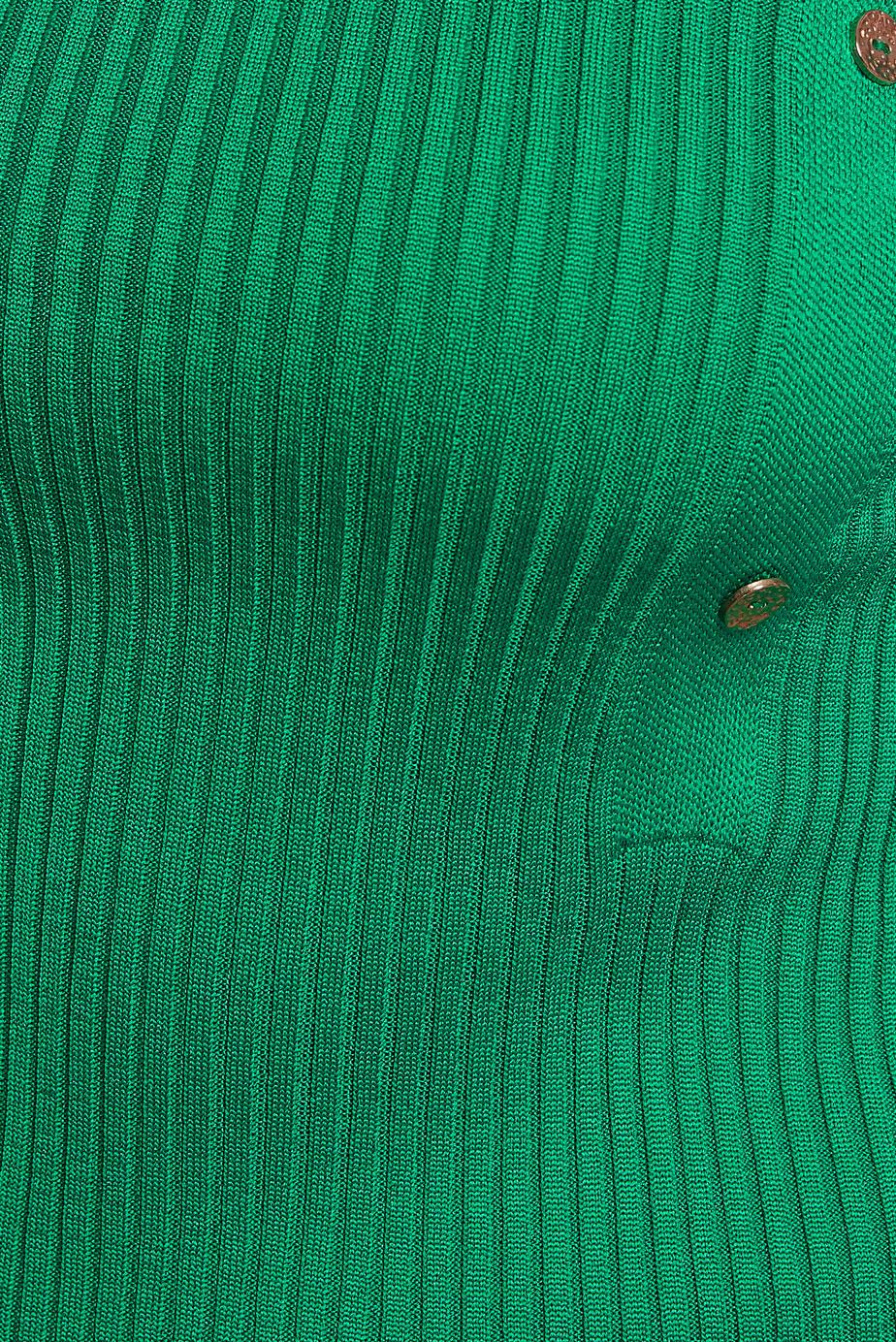 Vêtements hijab VERT PULL EN MAILLE CÔTELÉE 45010