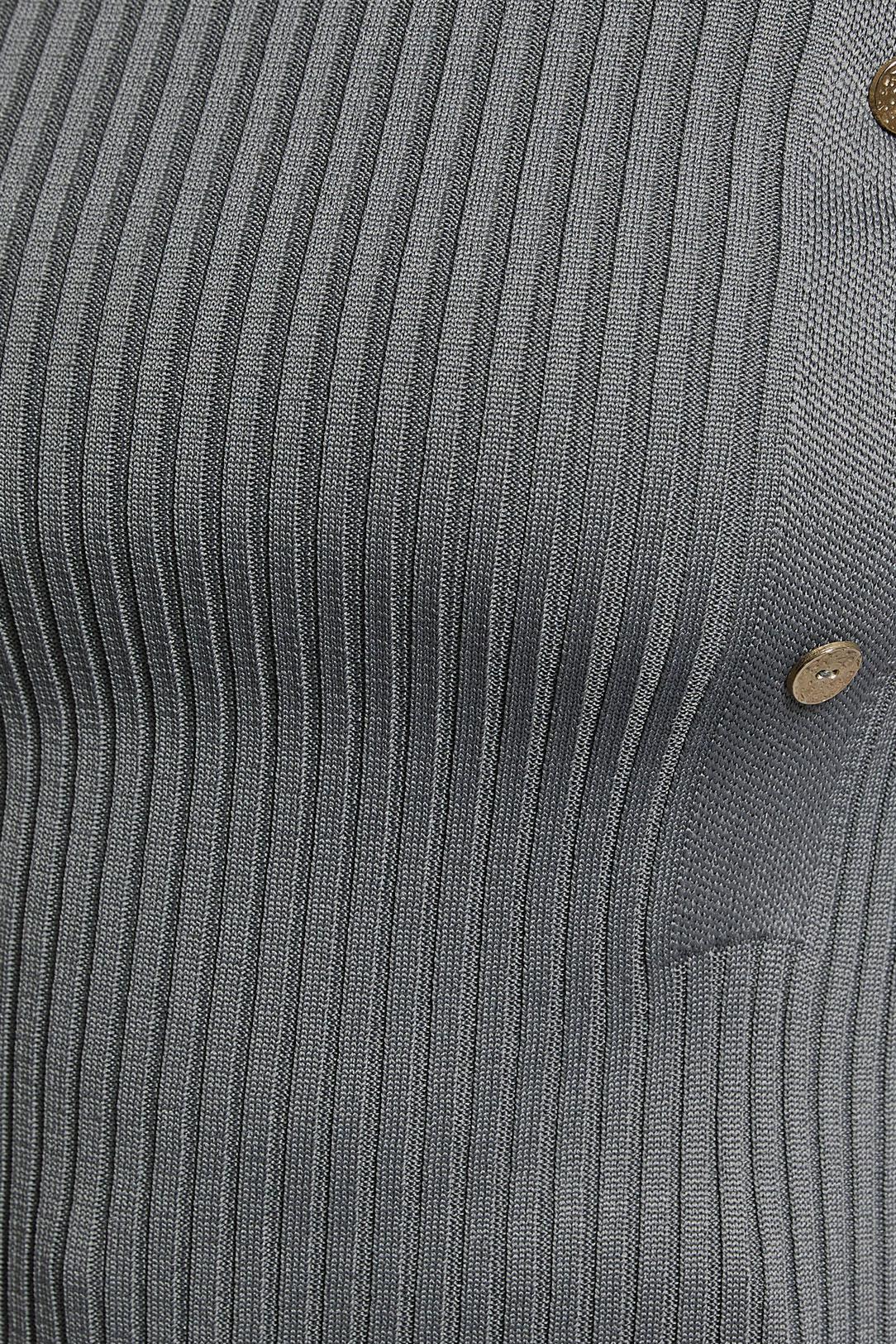 Tesettür giyim GRİ FİTİLLİ TRİKO KAZAK 45010