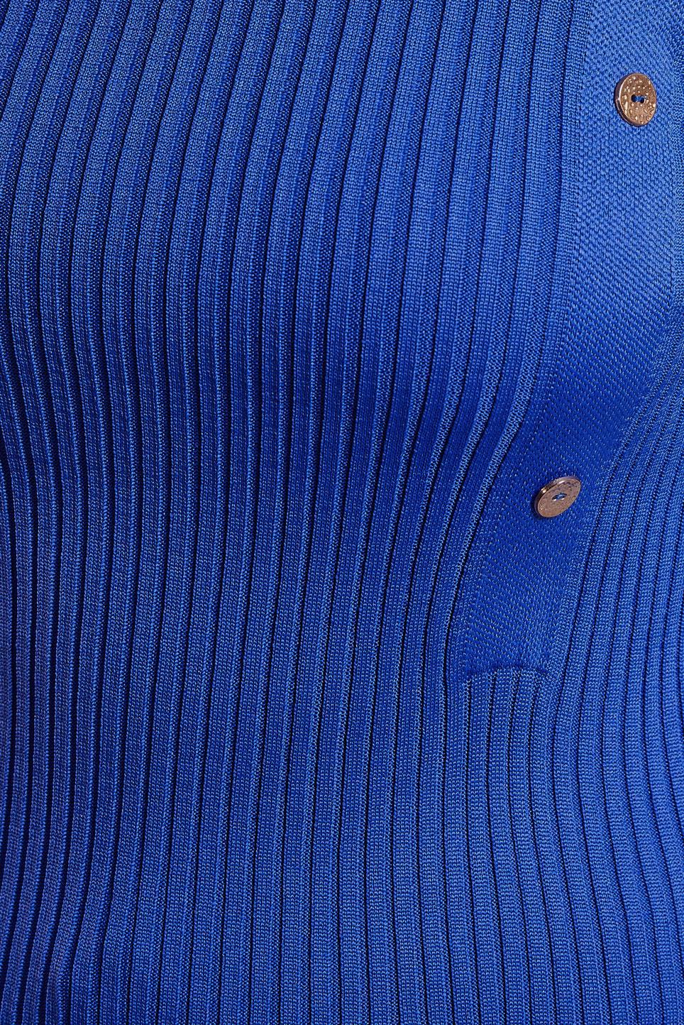 Vêtements hijab BLEU MARINE PULL EN MAILLE CÔTELÉE 45010