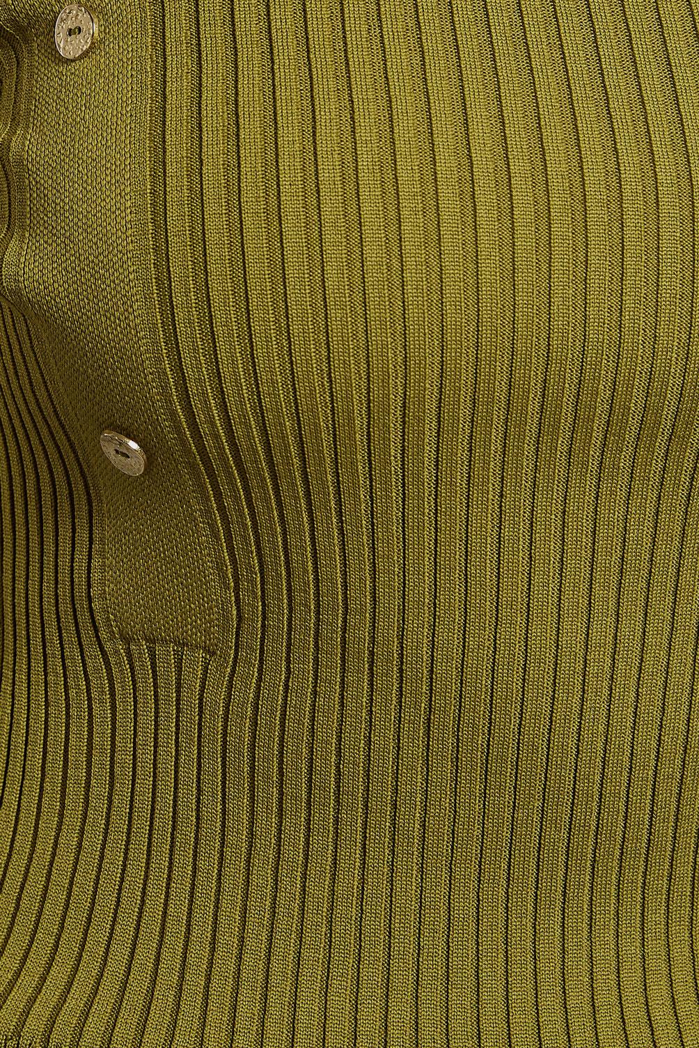 Tesettür giyim YEŞİL FİTİLLİ TRİKO KAZAK 45010