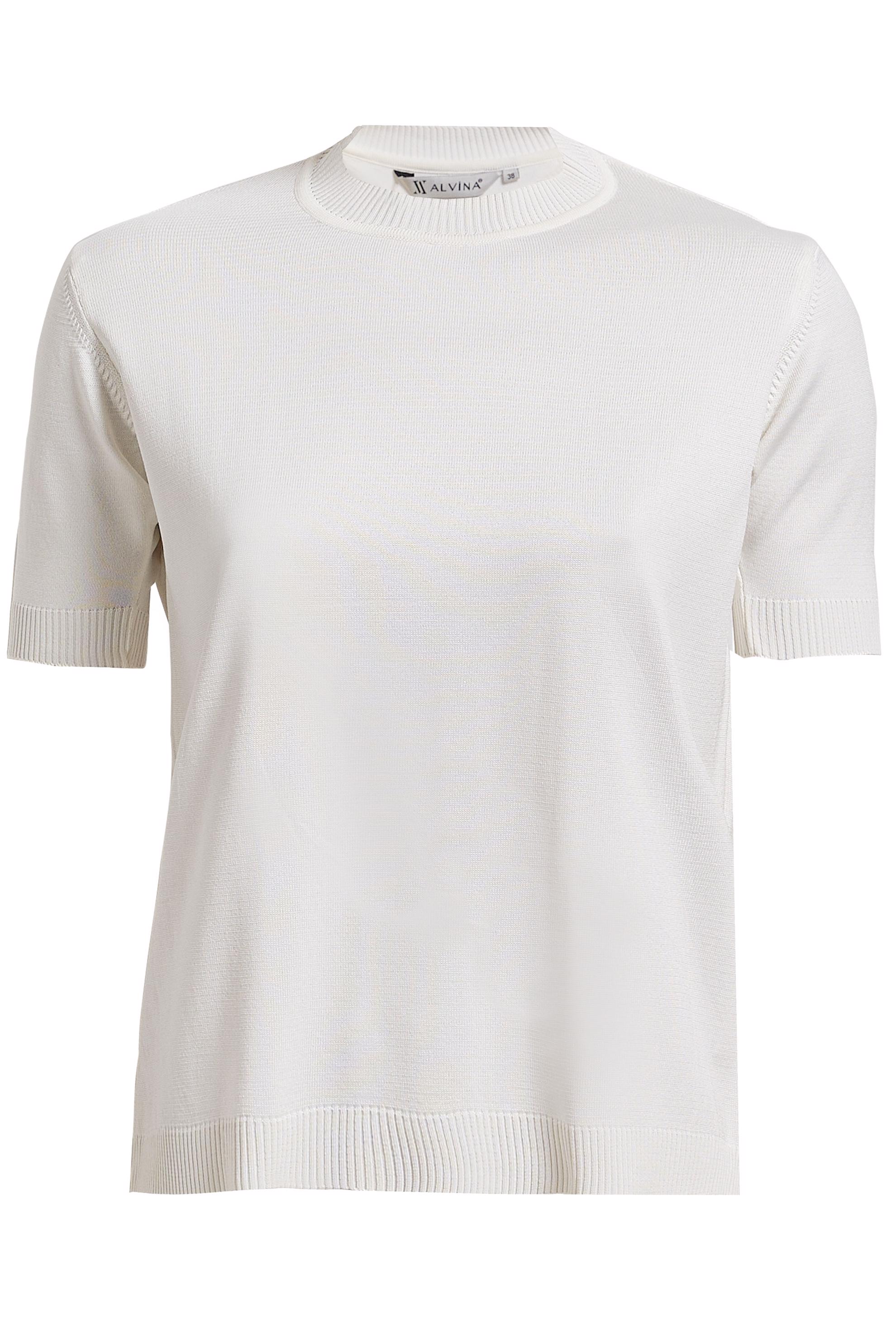 Tesettür giyim BEYAZ KISA KOLLU TRİKO KAZAK 45019