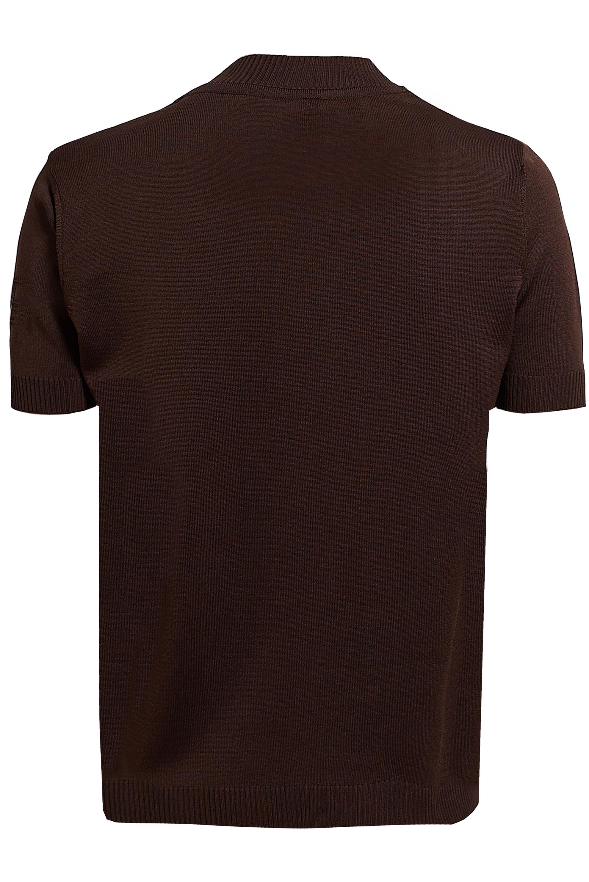 Tesettür giyim KAHVE KISA KOLLU TRİKO KAZAK 45019