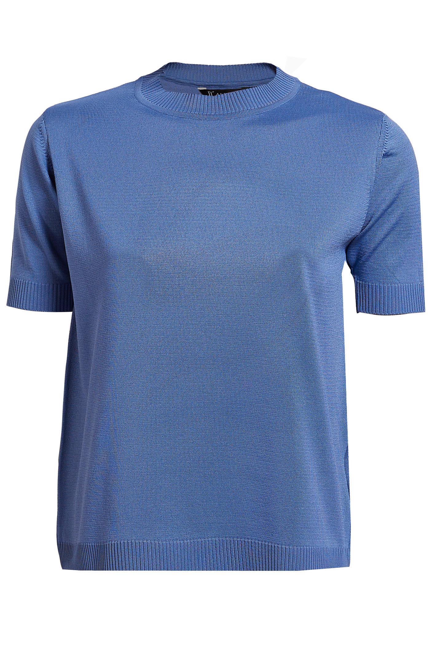 Vêtements hijab BLEU MARINE PULL EN MAILLE À MANCHES COURTES 45019