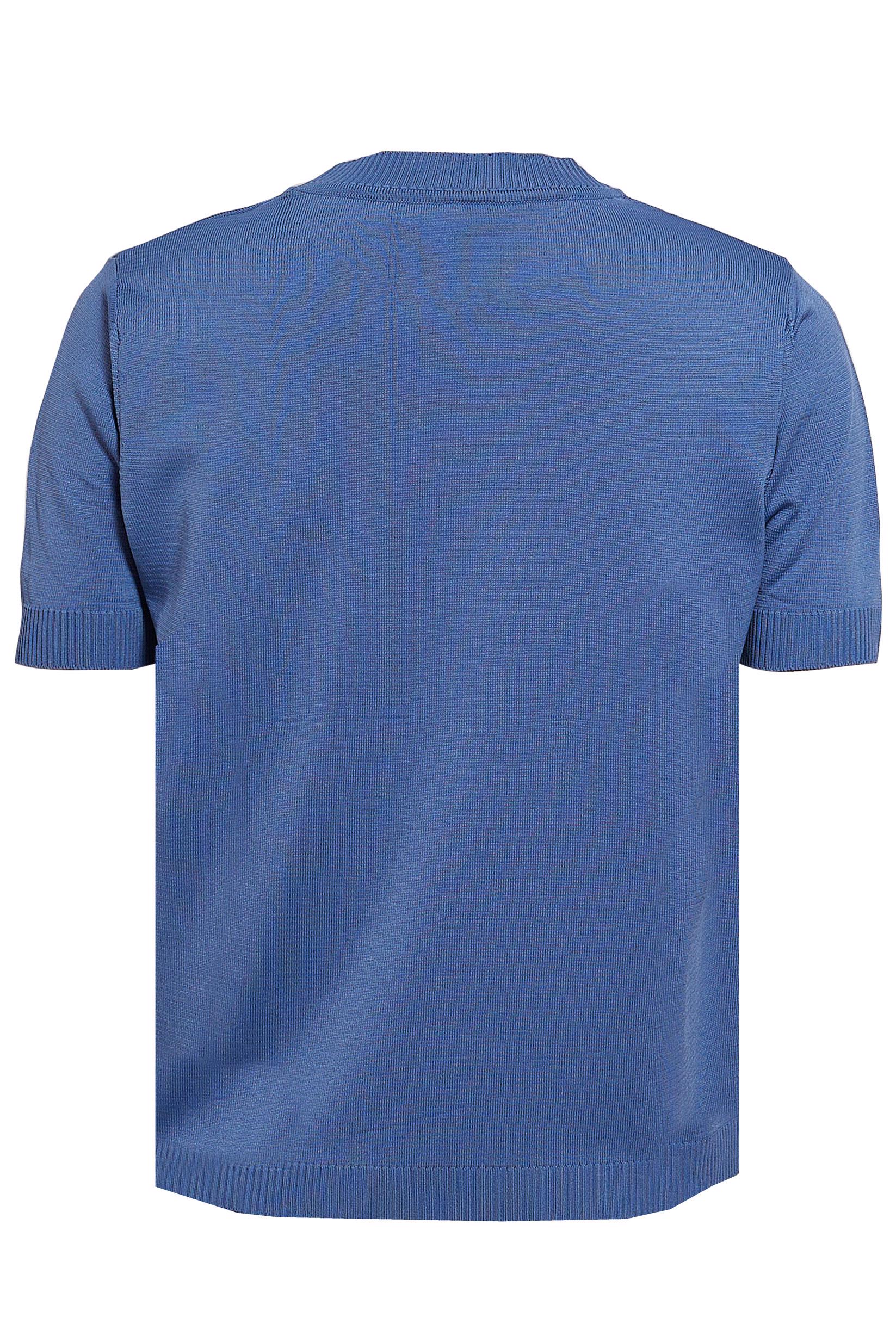 Vêtements hijab BLEU MARINE PULL EN MAILLE À MANCHES COURTES 45019