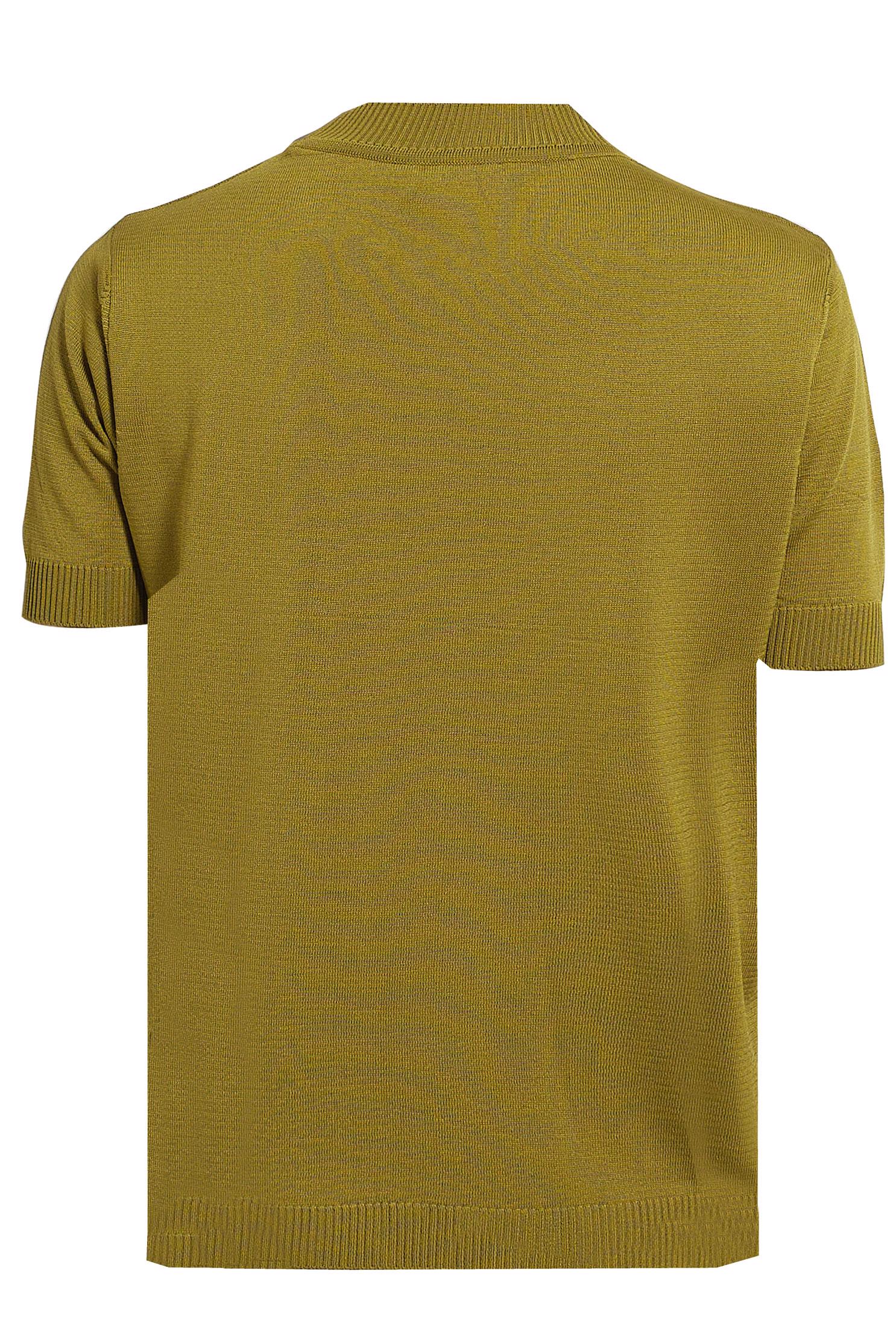 Vêtements hijab VERT PULL EN MAILLE À MANCHES COURTES 45019