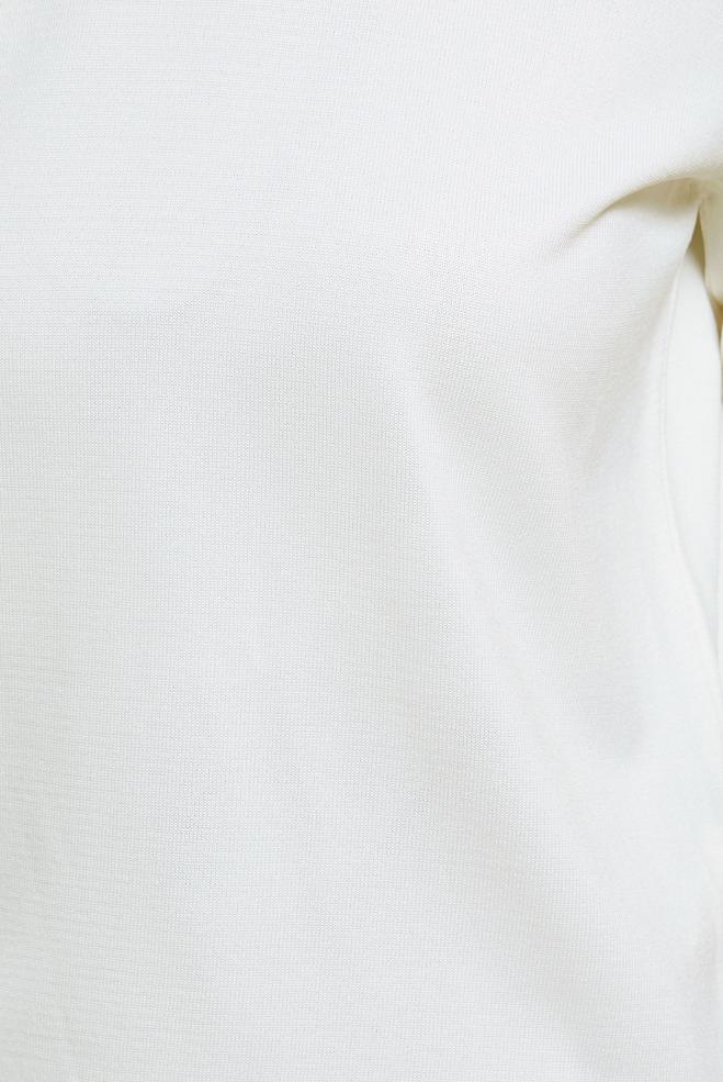 Vêtements hijab BLANC PULL EN MAILLE DROIT 45020 - ALVİNA