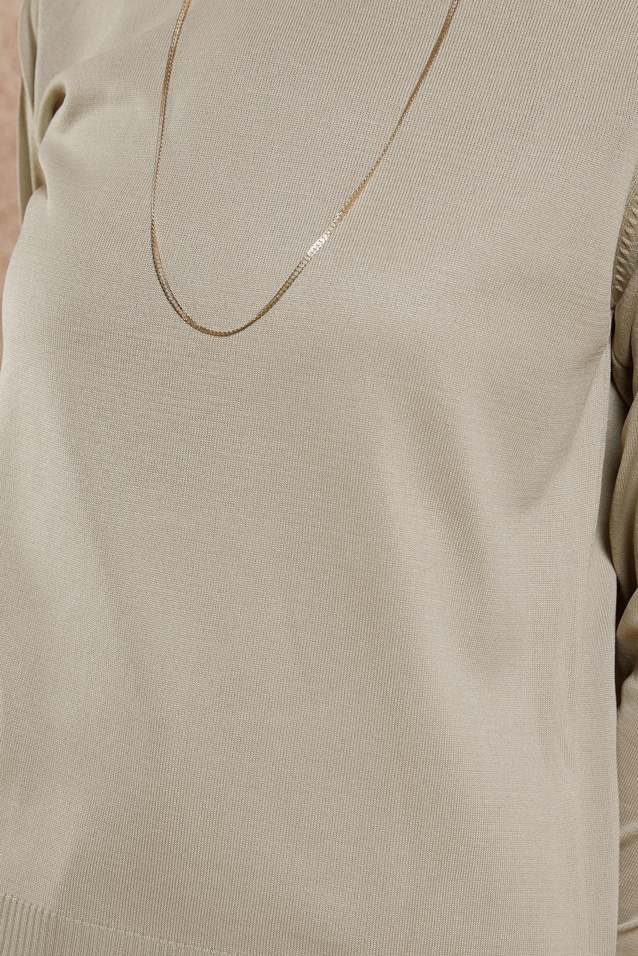 Tesettür giyim BEJ DÜZ TRİKO KAZAK 45020