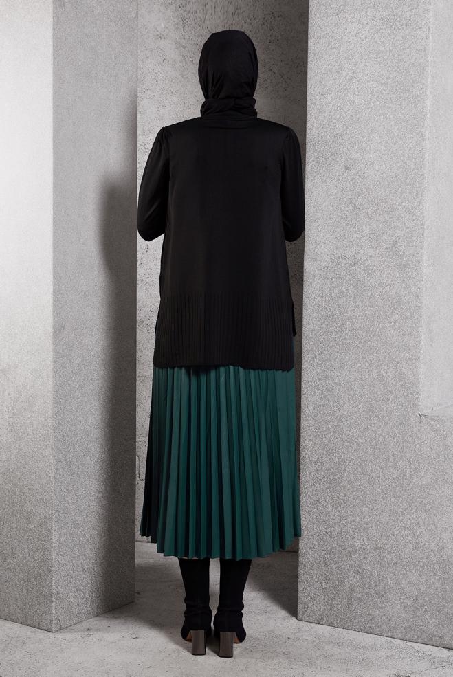 Tesettür giyim SİYAH TRİKO KAZAK 45021 - ALVİNA