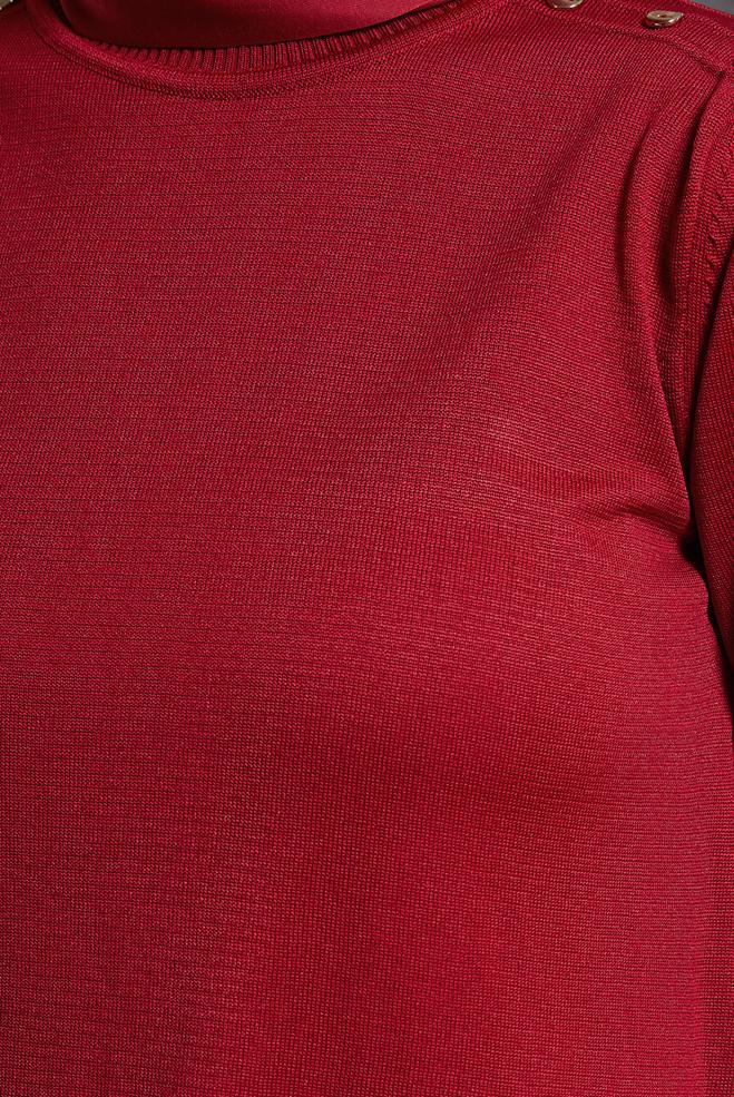 Vêtements hijab ROUGE PULL EN MAILLE 45021 - ALVİNA