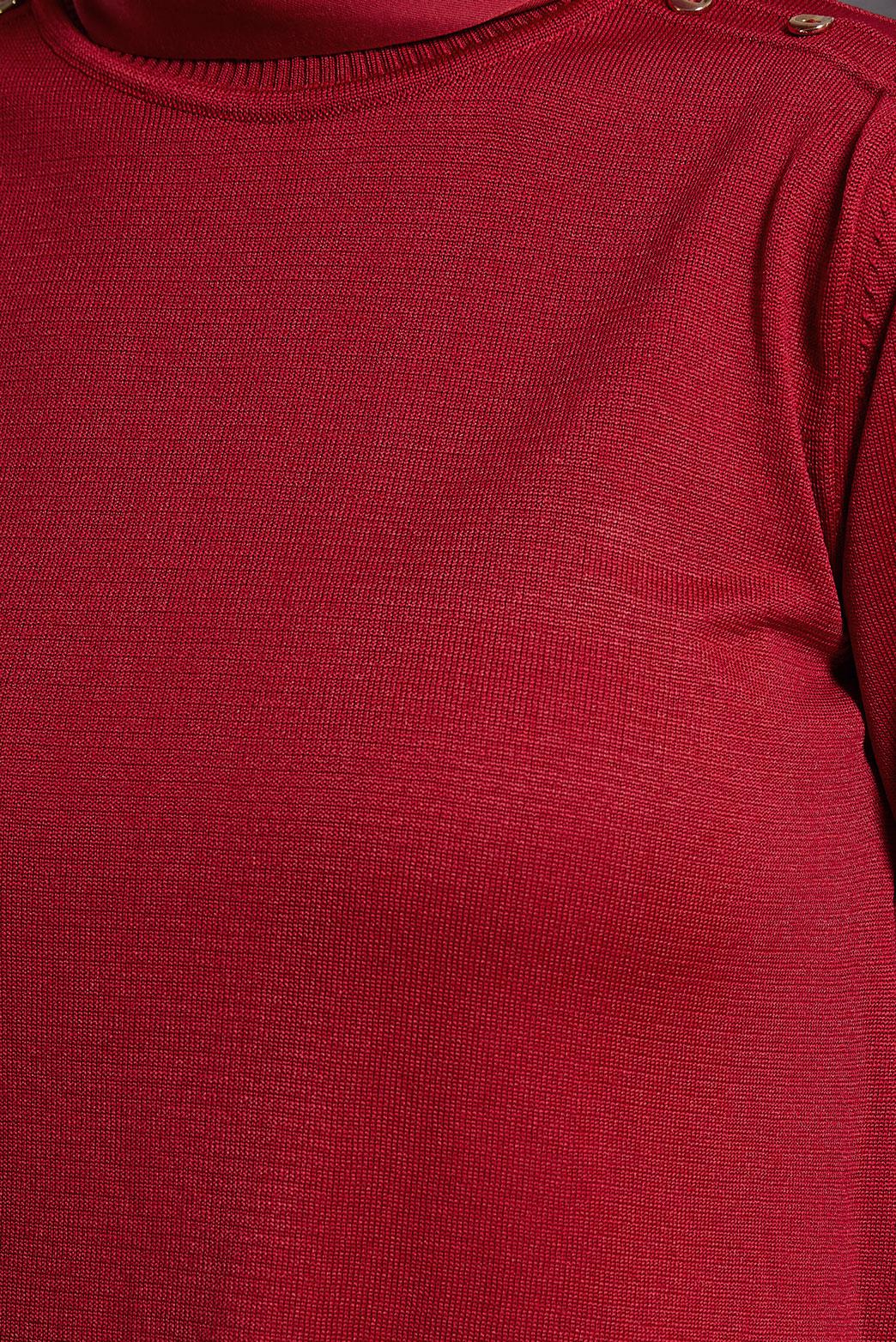 Tesettür giyim KIRMIZI TRİKO KAZAK 45021