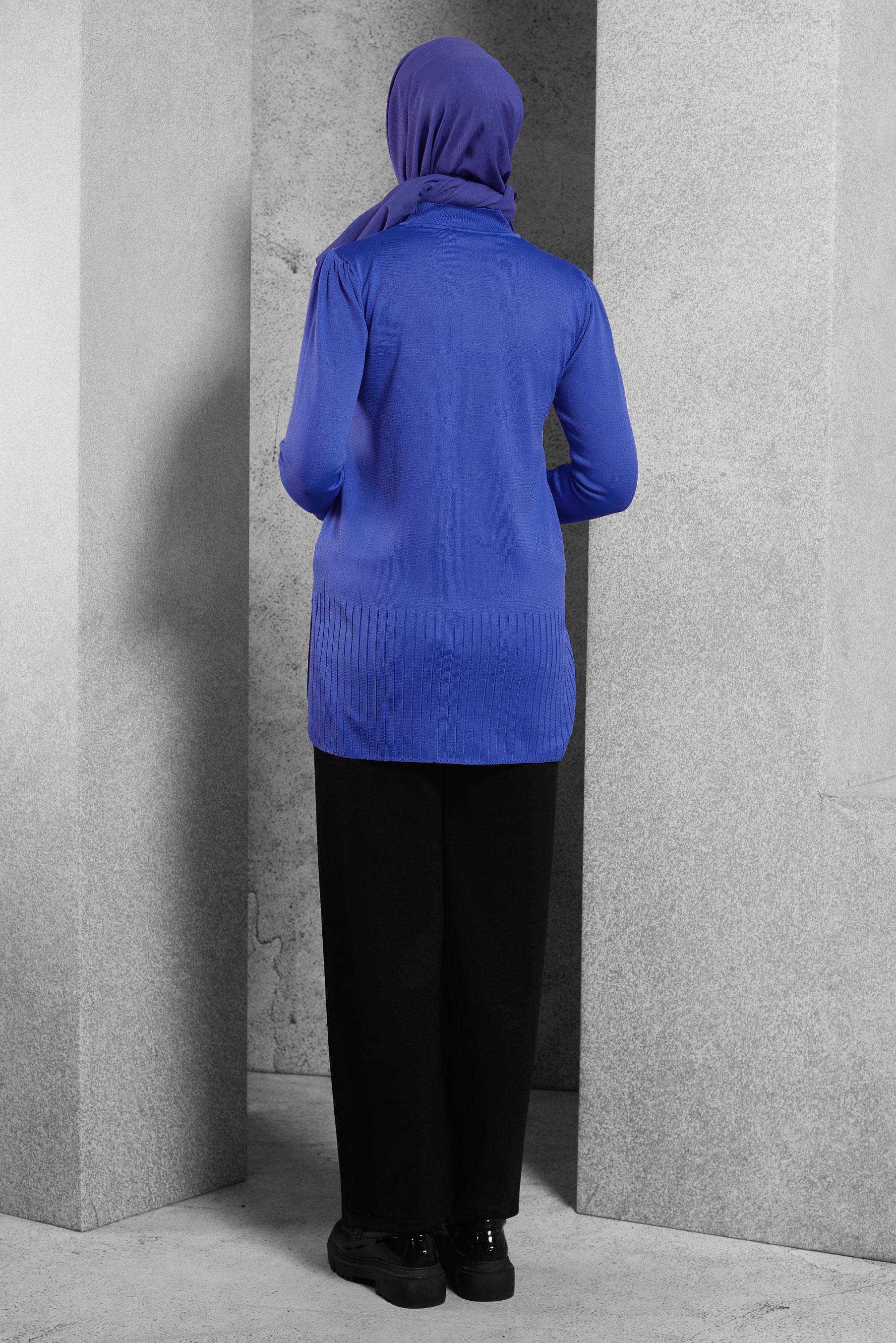 Tesettür giyim LACİVERT TRİKO KAZAK 45021