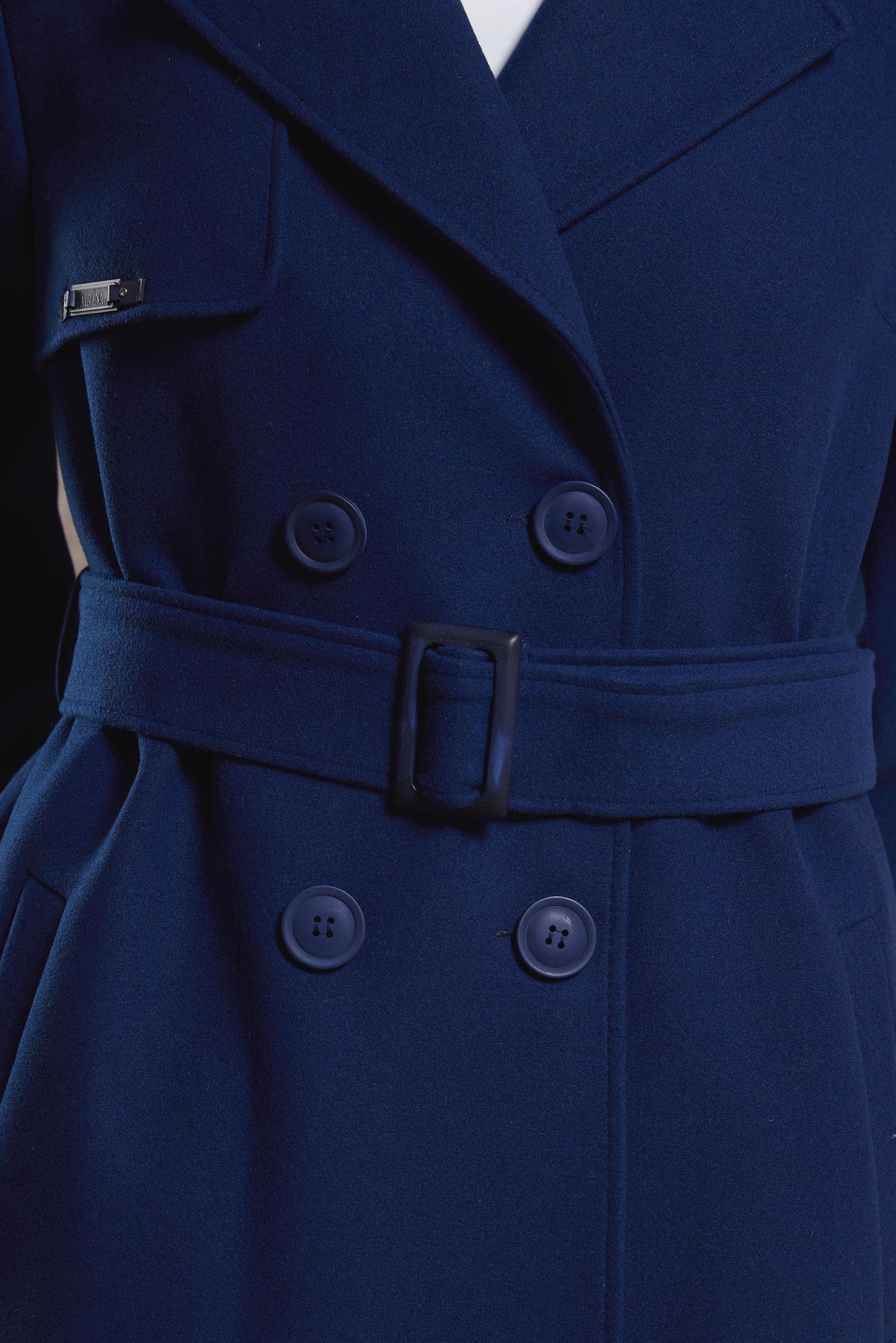 Vêtements hijab BLEU MARINE PARDESSUS MODESTE CEINTURÉ 90540