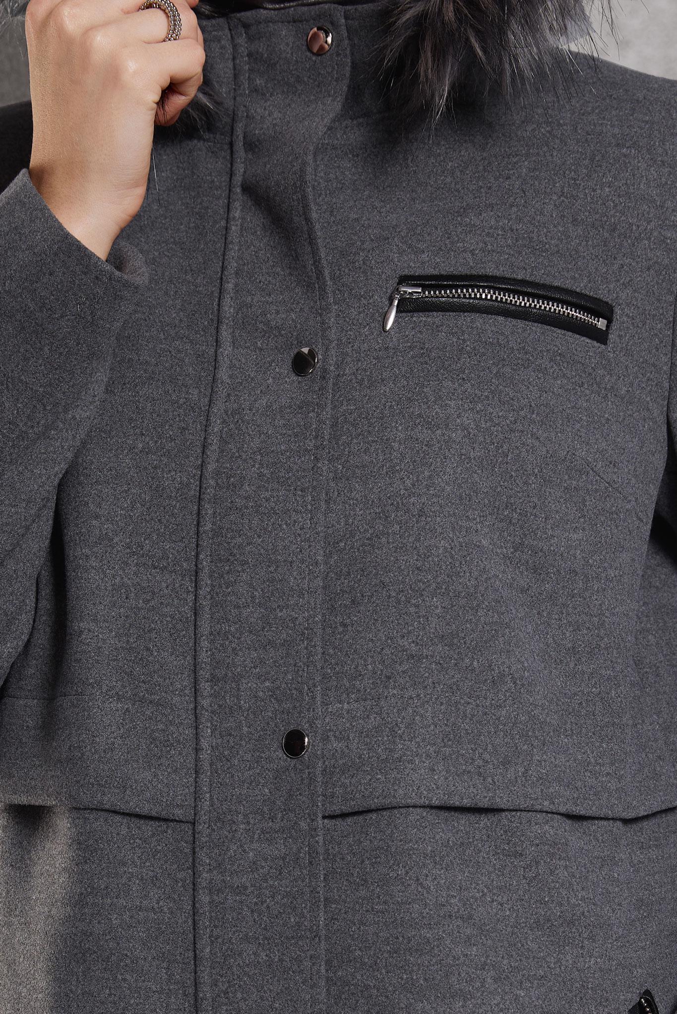 Vêtements hijab GRIS PARDESSUS CACHE À CAPUCHE 90544