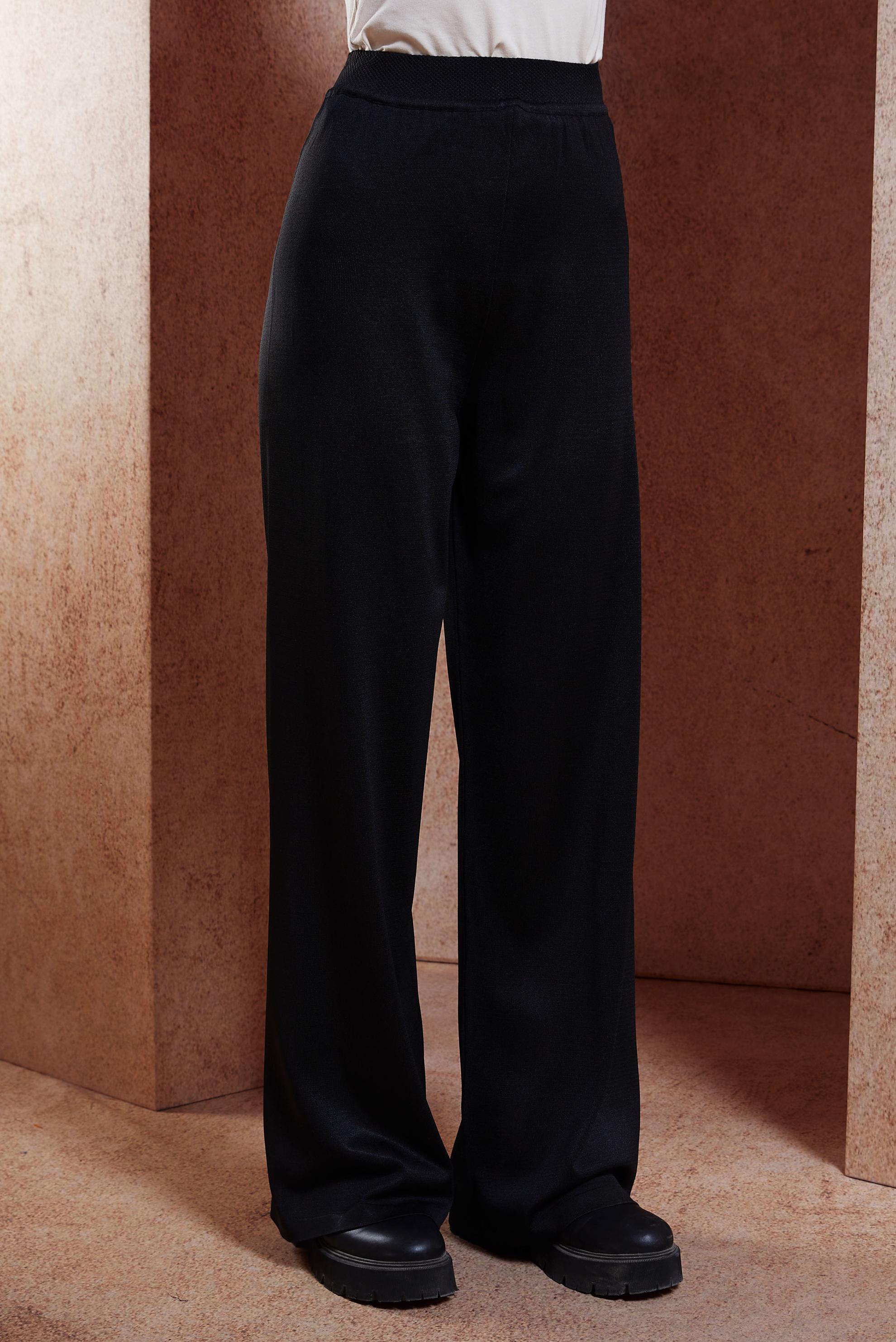 Vêtements hijab NOIR PANTALON EN MAILLE 70780