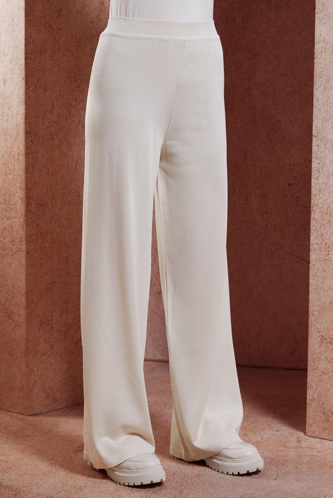 Vêtements hijab BEIGE PANTALON EN MAILLE 70780 - ALVİNA