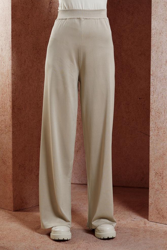 Hijab clothing BEIGE KNITWEAR PANTS 70780 - ALVİNA