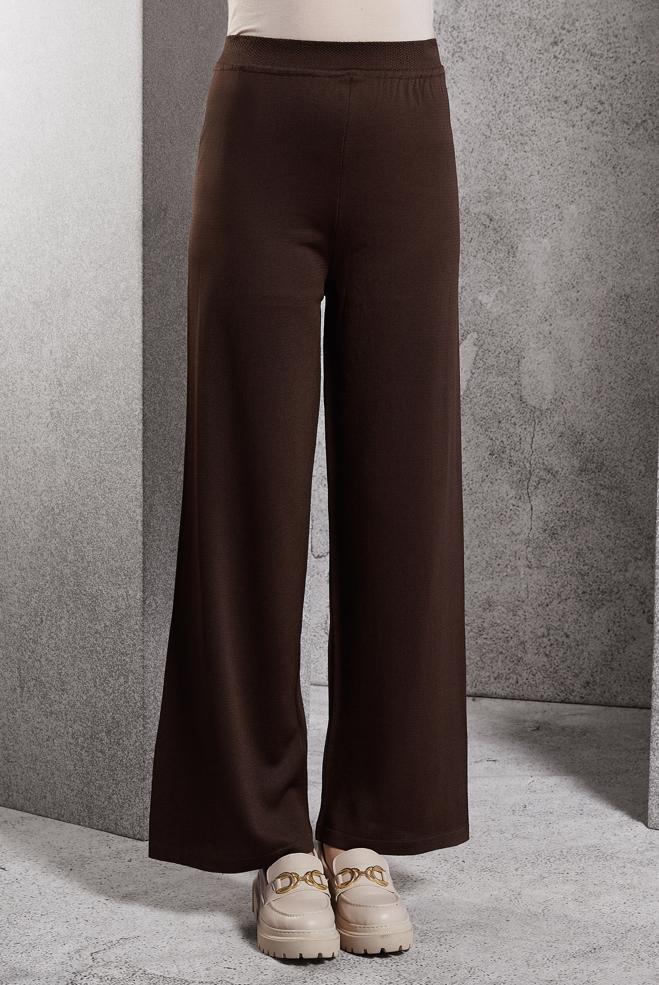 Vêtements hijab BRUN PANTALON EN MAILLE 70780 - ALVİNA