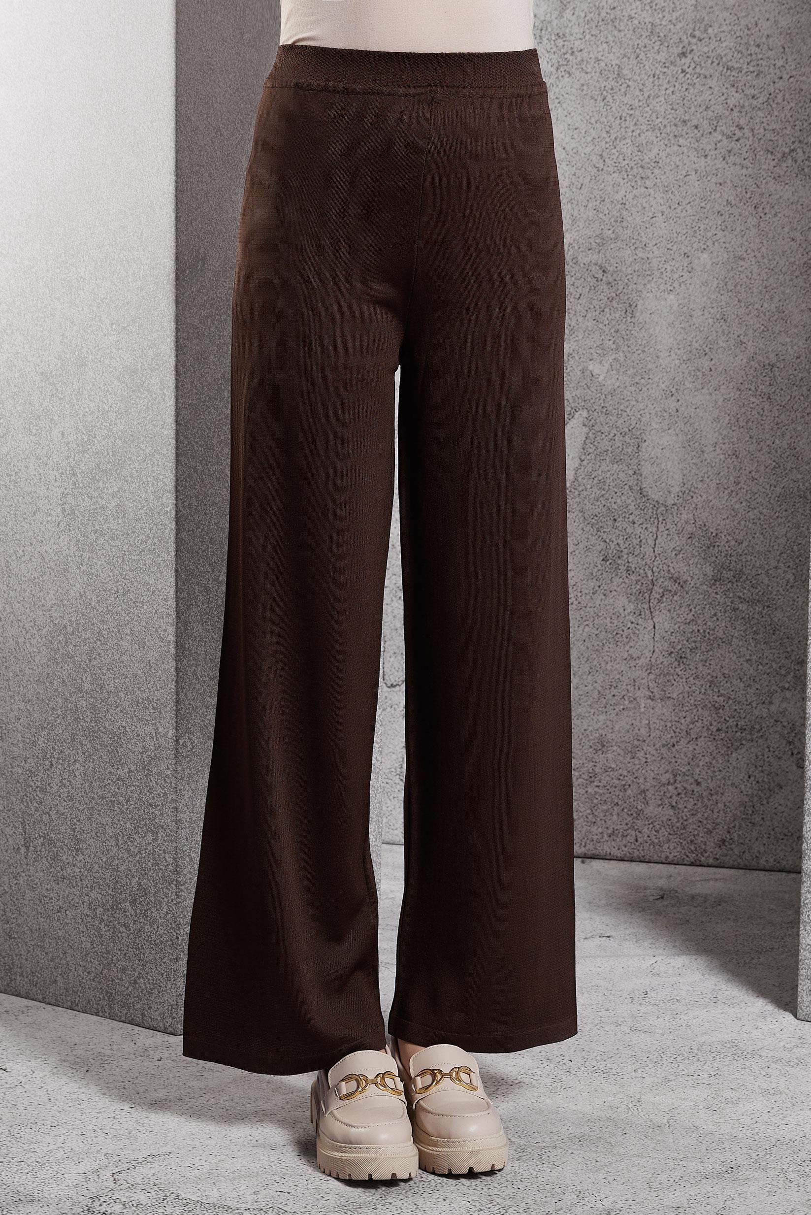 Vêtements hijab BRUN PANTALON EN MAILLE 70780