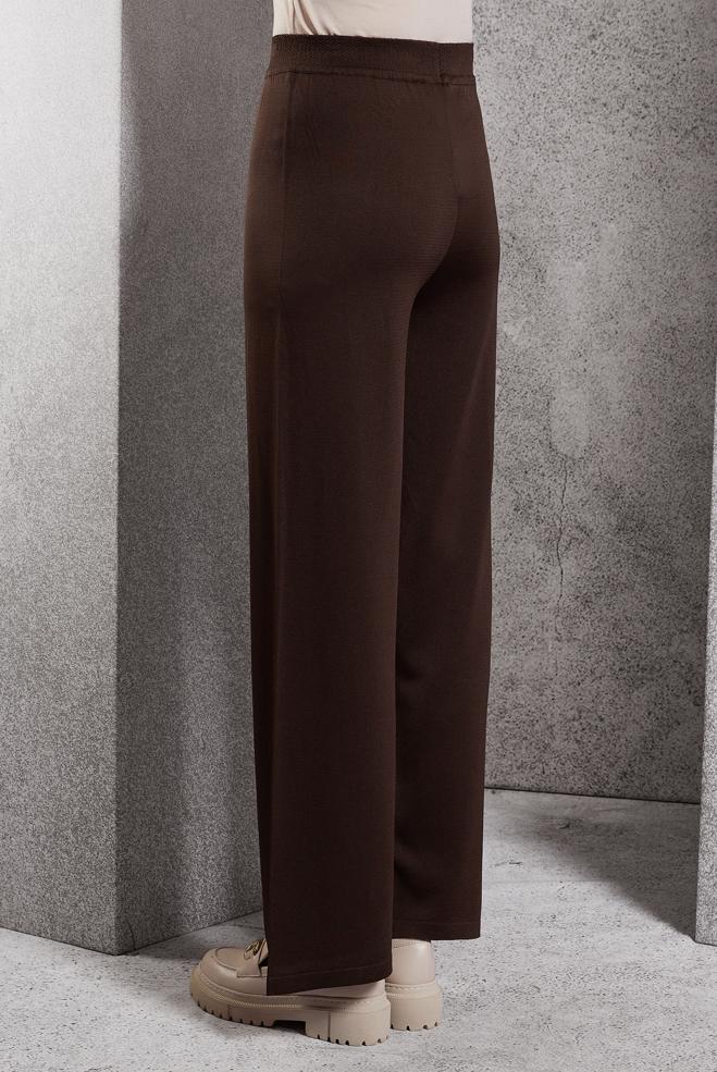 Vêtements hijab BRUN PANTALON EN MAILLE 70780 - ALVİNA