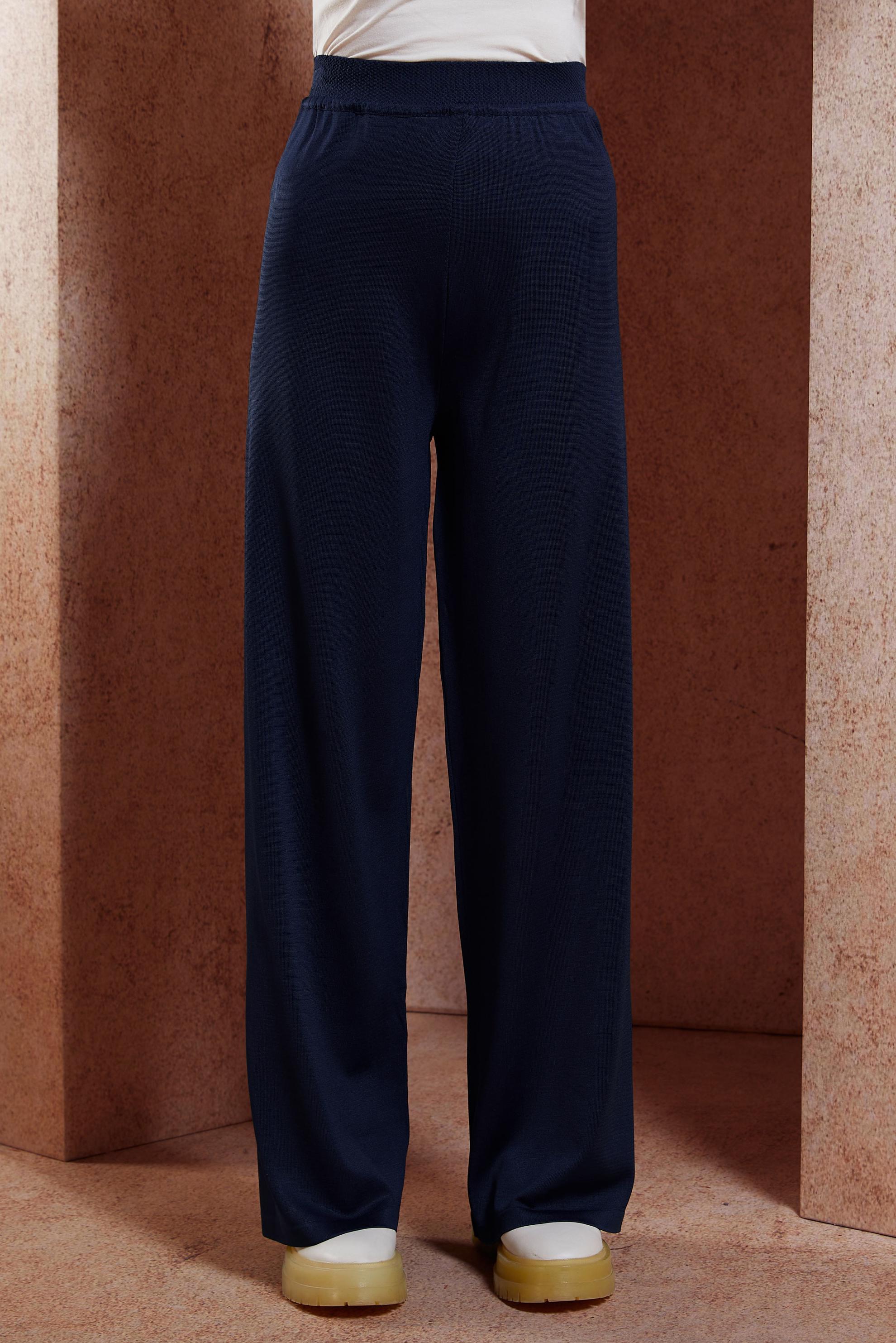 Vêtements hijab BLEU MARINE PANTALON EN MAILLE 70780