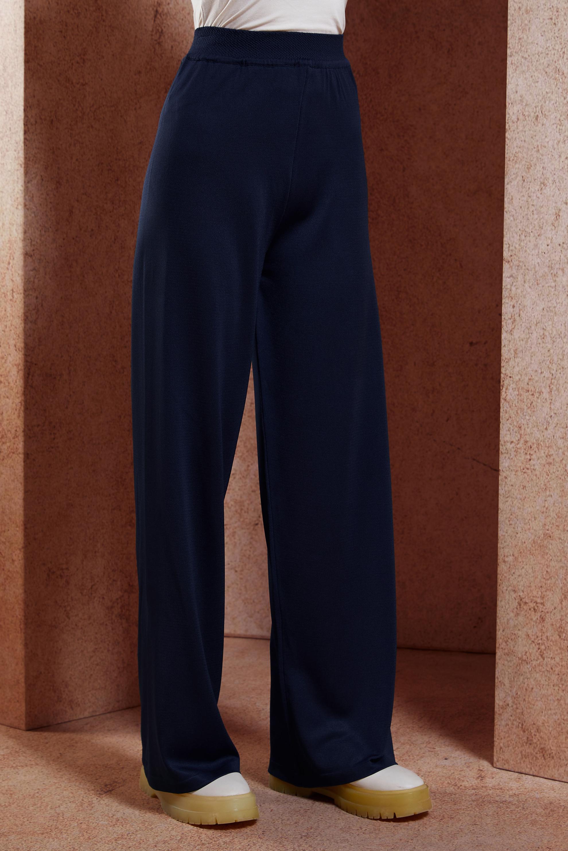 Vêtements hijab BLEU MARINE PANTALON EN MAILLE 70780