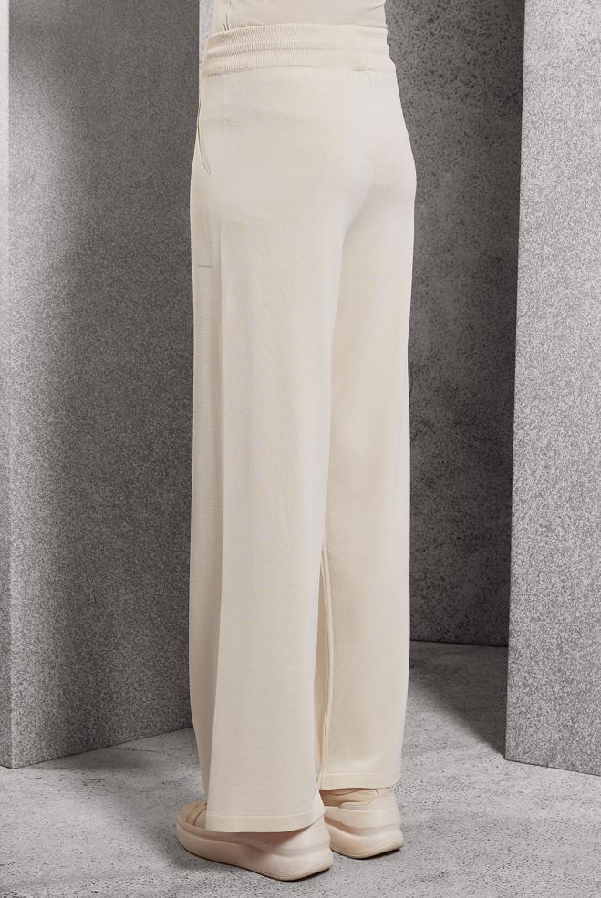 Vêtements hijab BEIGE PANTALON EN TRICOT À TAILLE ÉLASTIQUE 70781 - ALVİNA