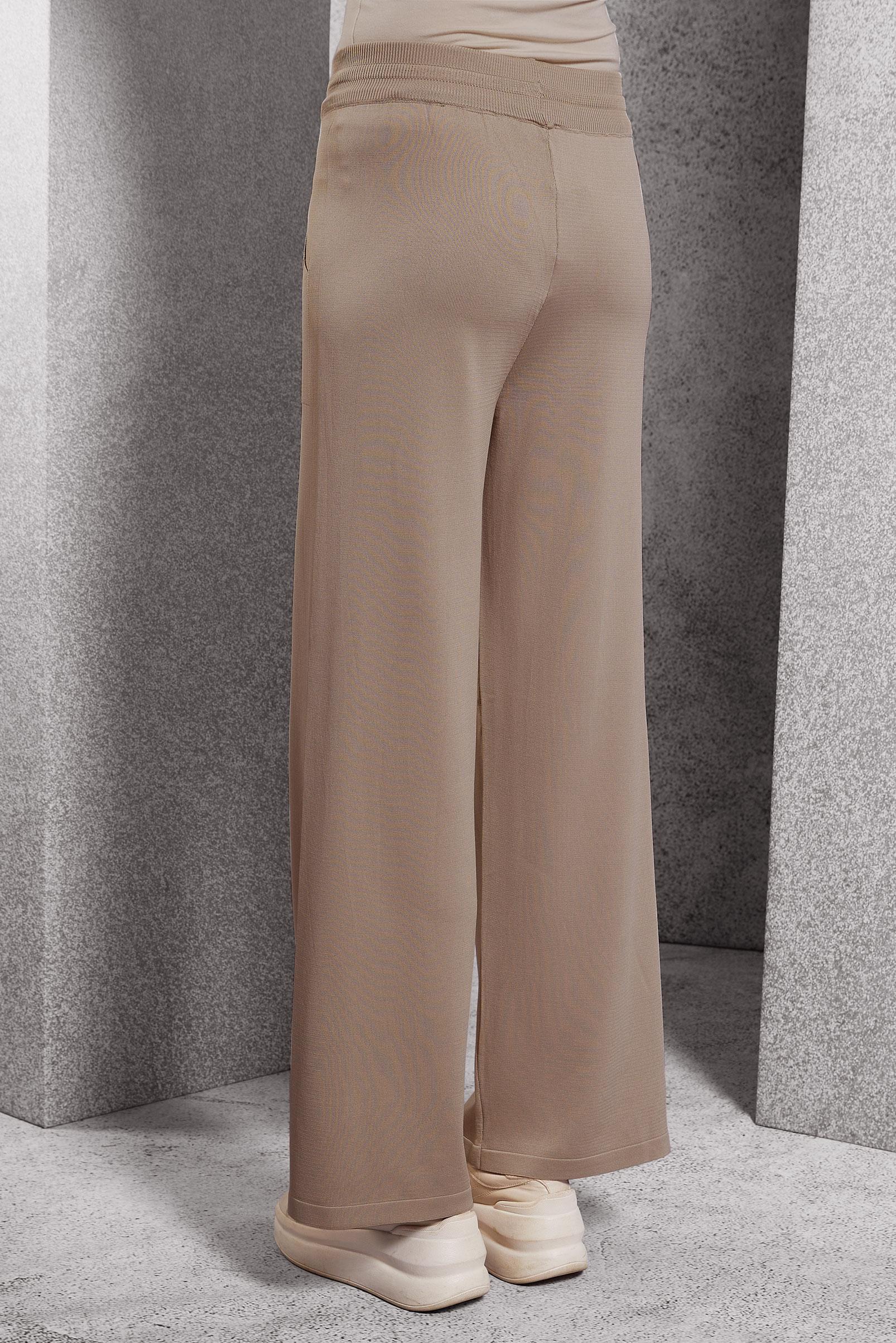 Vêtements hijab BEIGE PANTALON EN TRICOT À TAILLE ÉLASTIQUE 70781