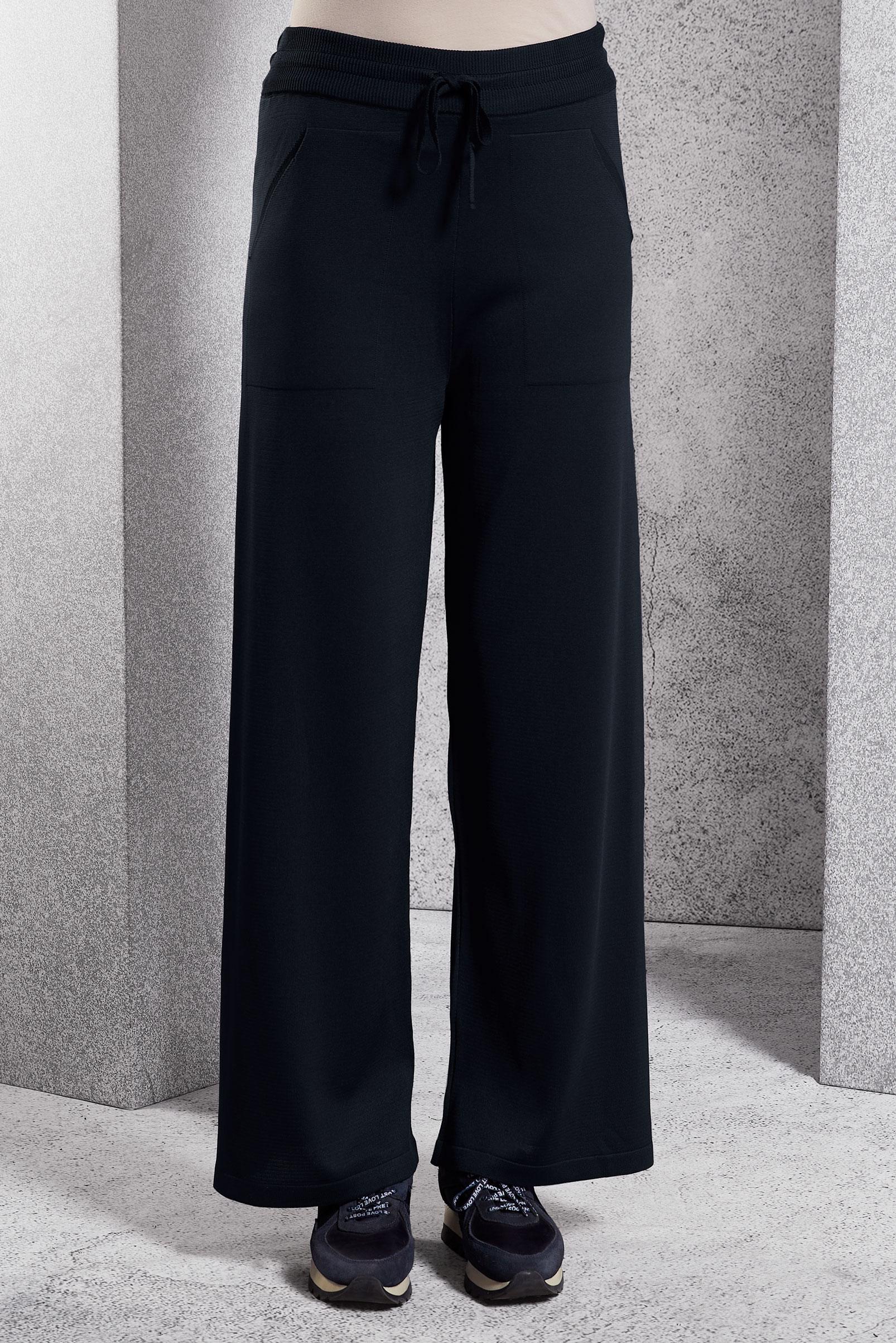 Vêtements hijab BLEU MARINE PANTALON EN TRICOT À TAILLE ÉLASTIQUE 70781