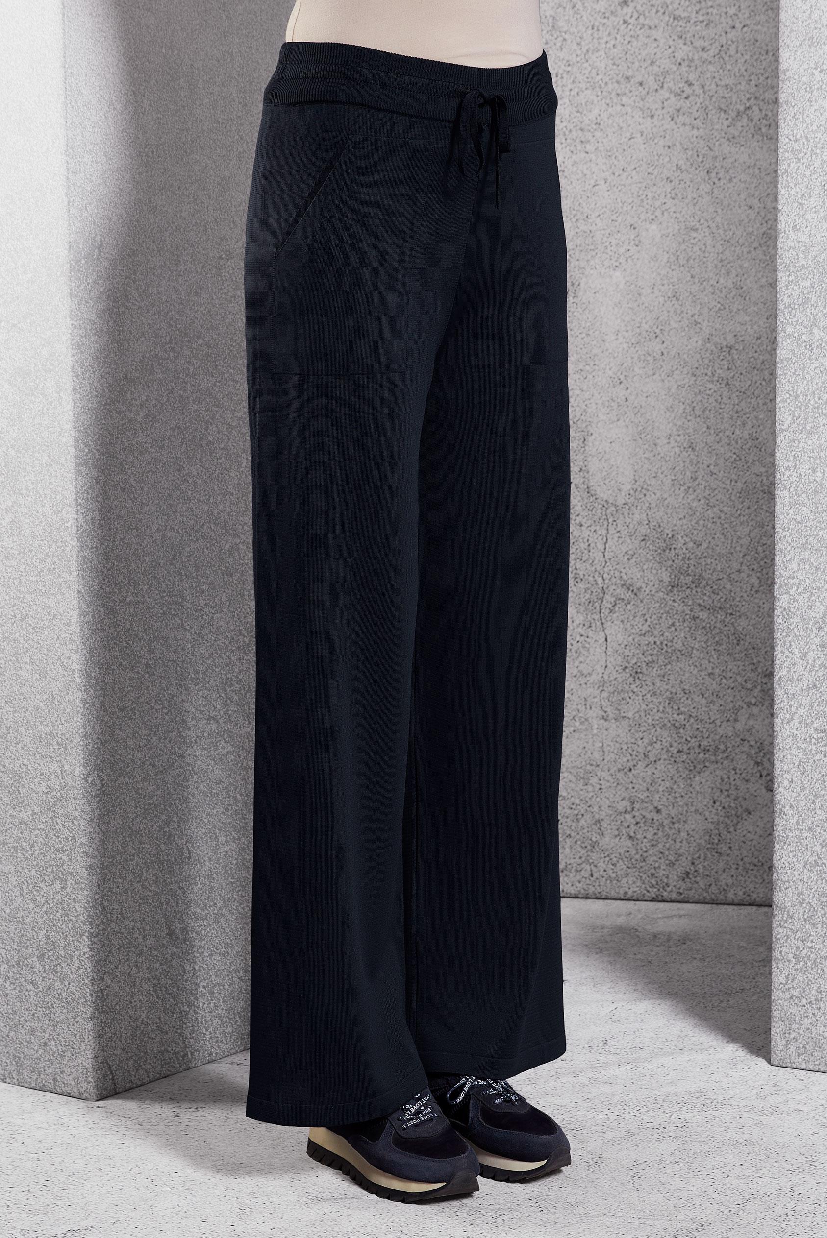 Vêtements hijab BLEU MARINE PANTALON EN TRICOT À TAILLE ÉLASTIQUE 70781