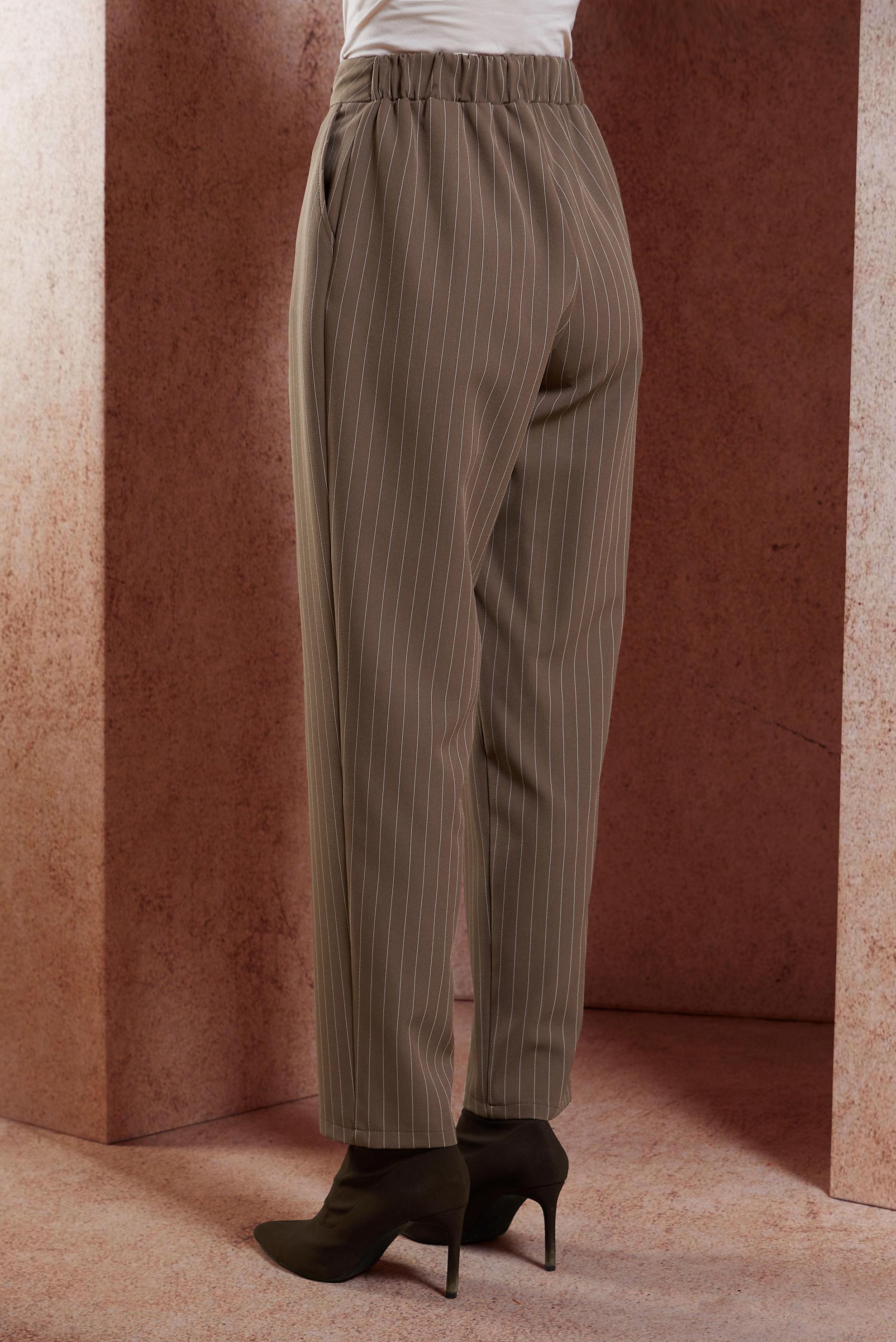 Vêtements hijab BRUN PANTALON À RAYURES 70782