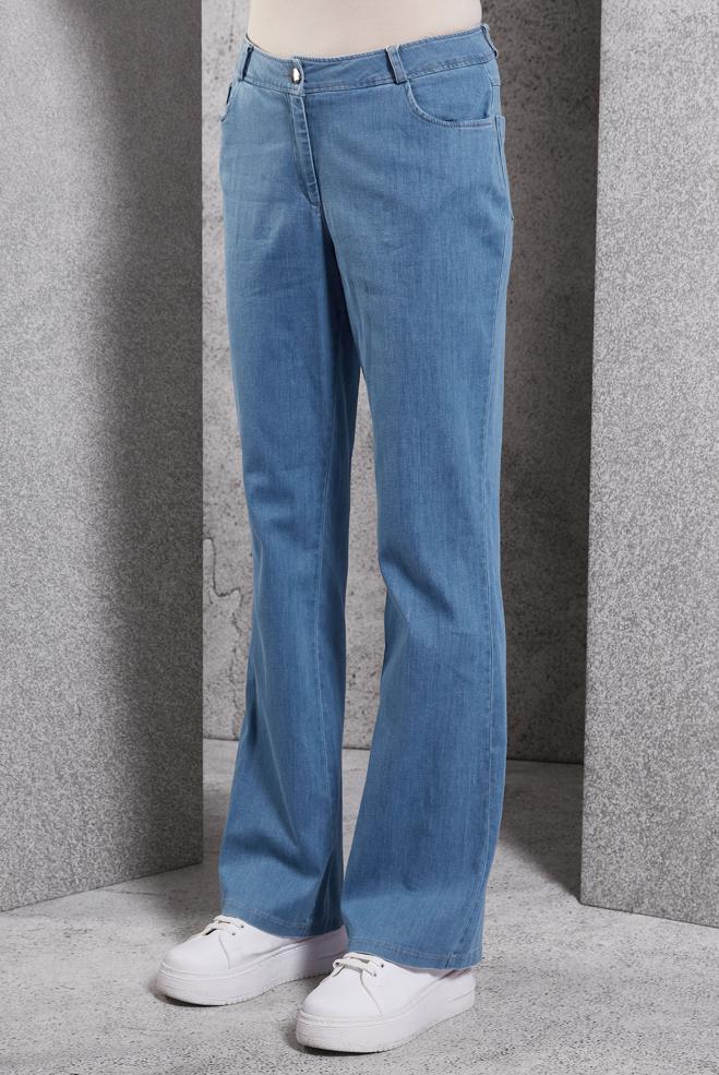 Vêtements hijab BLEU MARINE JEAN ÉVASÉ 70783 - ALVİNA