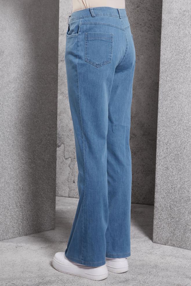 Vêtements hijab BLEU MARINE JEAN ÉVASÉ 70783 - ALVİNA