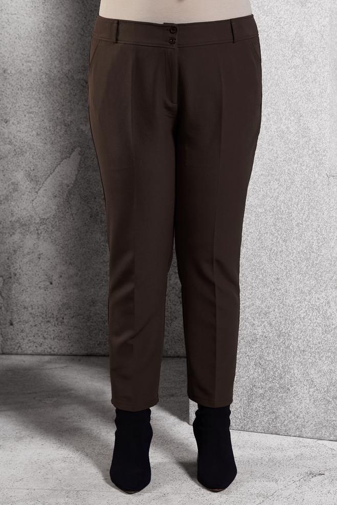 Vêtements hijab BRUN PANTALON COUPE DROITE 70785 - ALVİNA