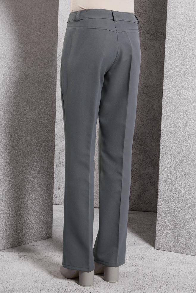 Vêtements hijab GRIS PANTALON TAILLE HAUTE 70786 - ALVİNA