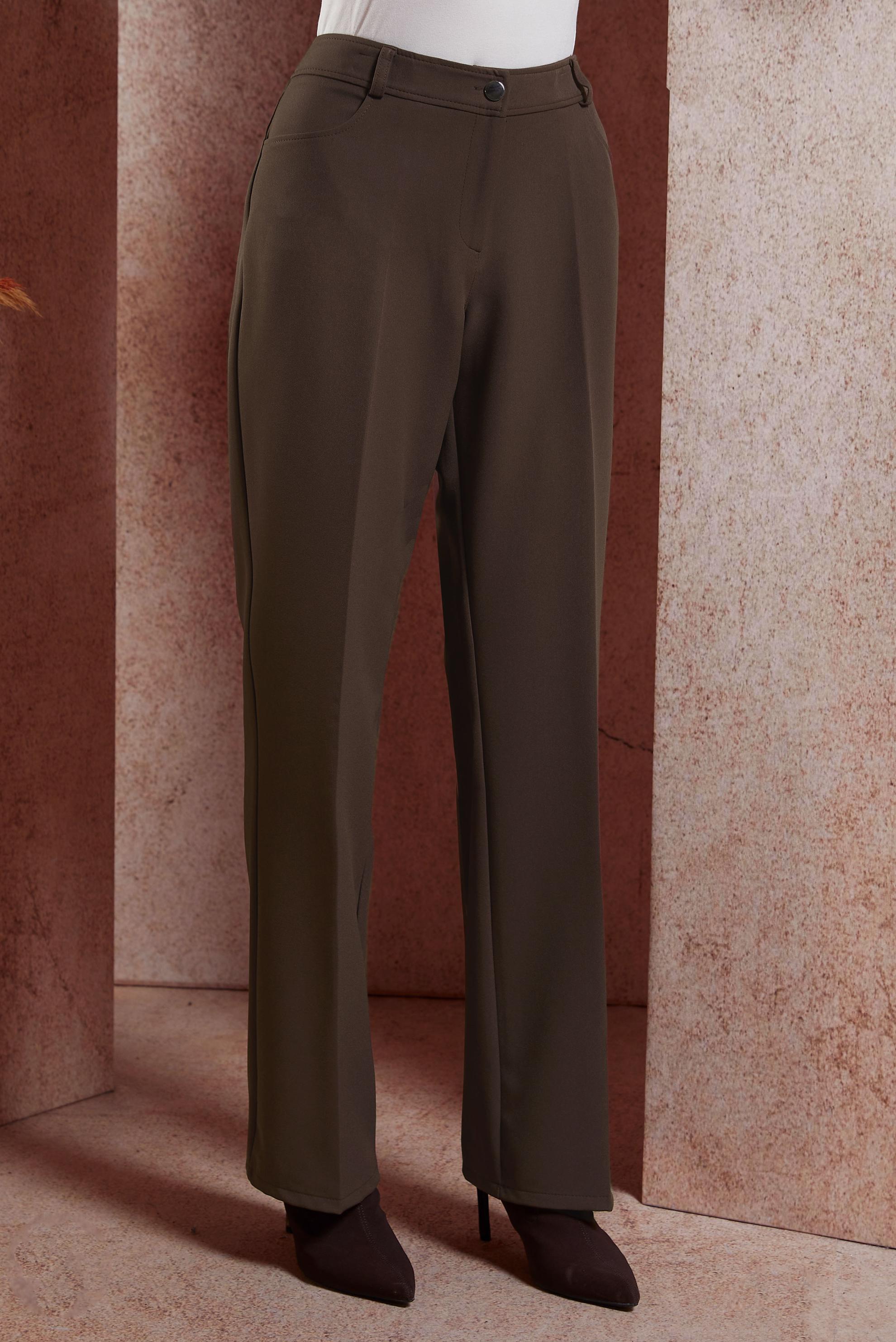 Tesettür giyim KAHVE YÜKSEK BEL PANTOLON 70786