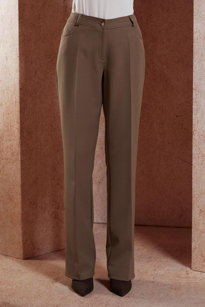 Vêtements hijab VISON PANTALON TAILLE HAUTE 70786 - ALVİNA