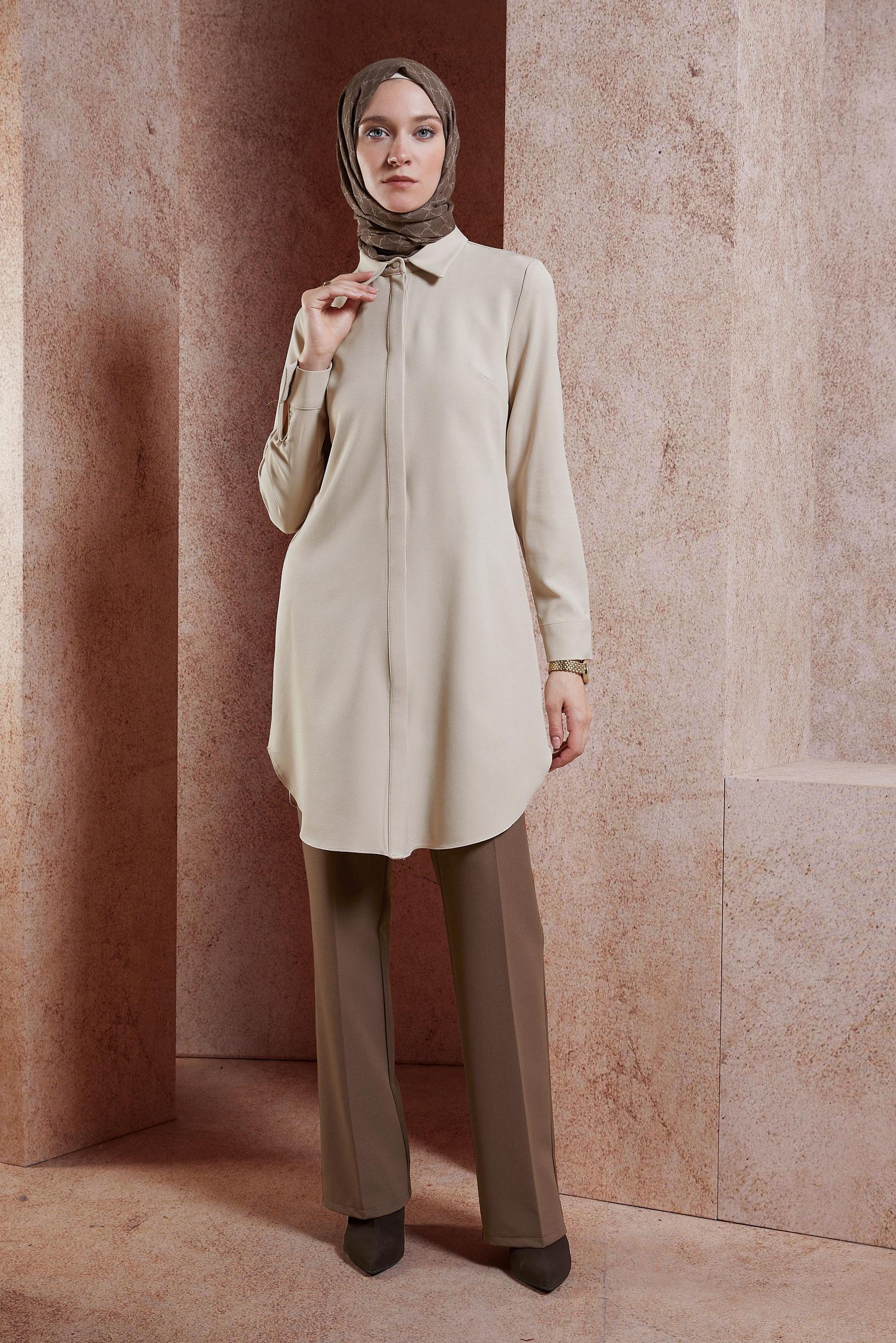 Vêtements hijab VISON PANTALON TAILLE HAUTE 70786