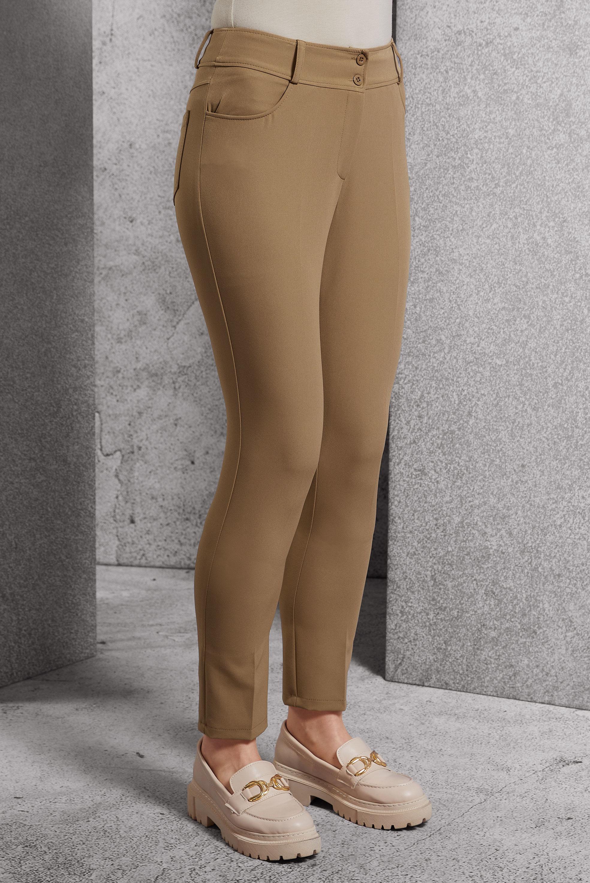 Vêtements hijab BEIGE PANTALON À JAMBE SKINNY 70787