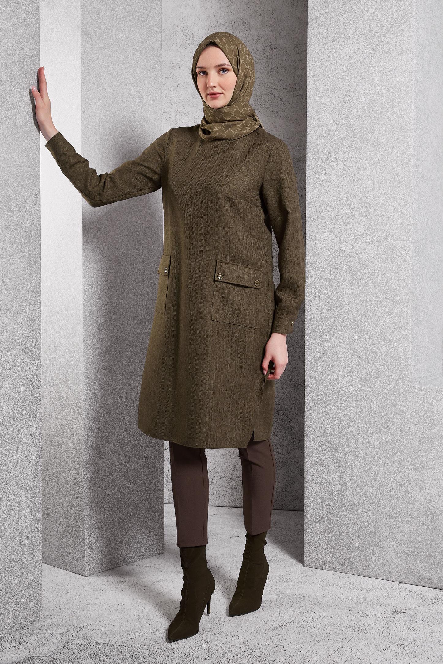 Vêtements hijab BRUN PANTALON À JAMBE SKINNY 70787