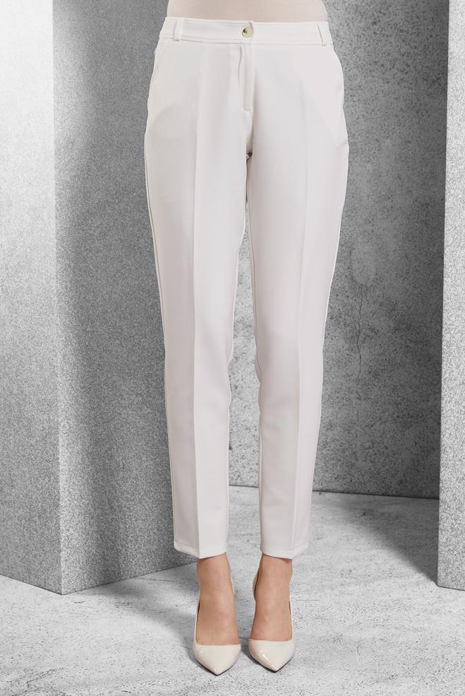 Vêtements hijab BLANC PANTALON À JAMBE SKINNY 70788 - ALVİNA