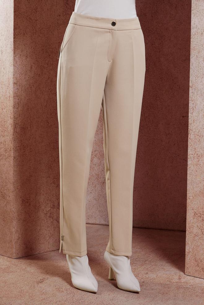 Vêtements hijab BEIGE PANTALON À JAMBE SKINNY 70789 - ALVİNA