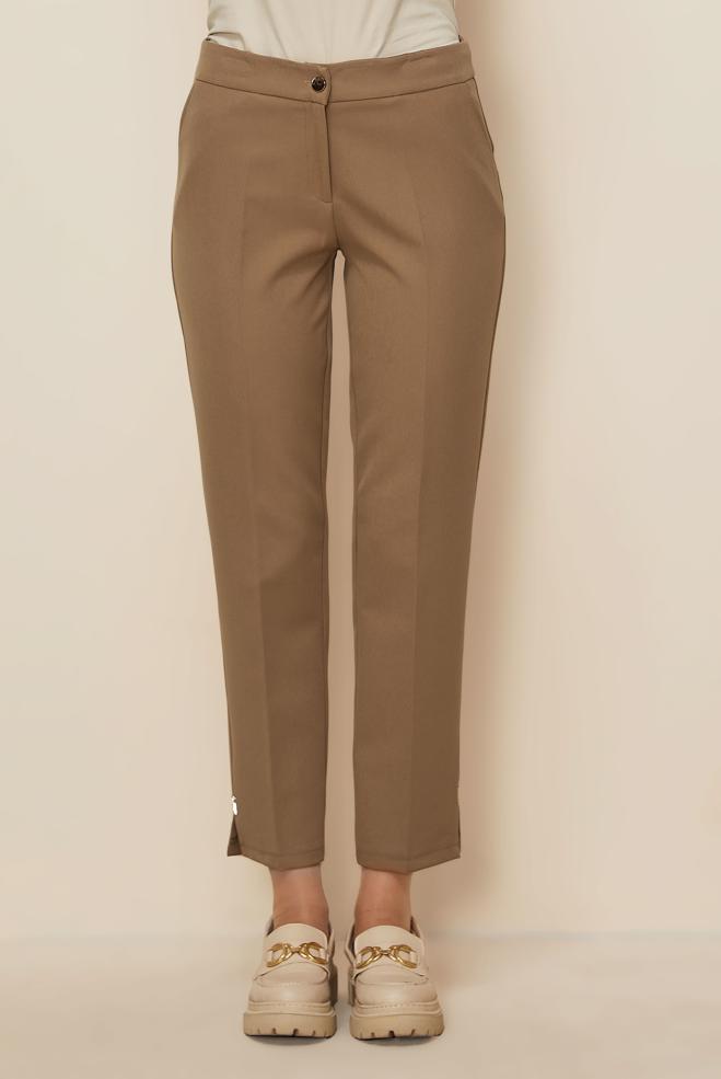 Hijab clothing BEIGE SKINNY LEG PANTS 70789 - ALVİNA