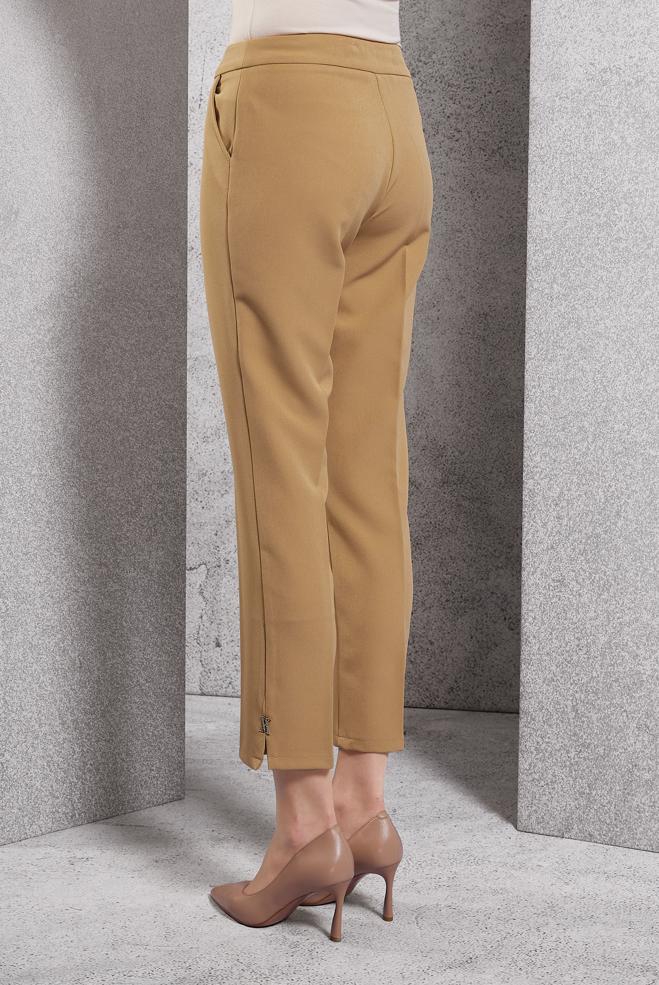 Vêtements hijab BRUN PANTALON À JAMBE SKINNY 70789 - ALVİNA