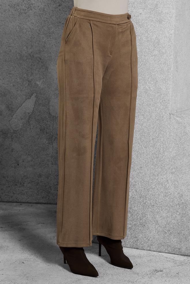 Vêtements hijab VISON PANTALON À TAILLE ÉLASTIQUE 70791 - ALVİNA