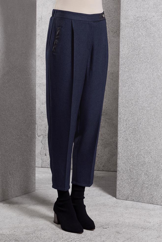 Vêtements hijab BLEU MARINE PANTALON COUPE CAROTTE 70792 - ALVİNA