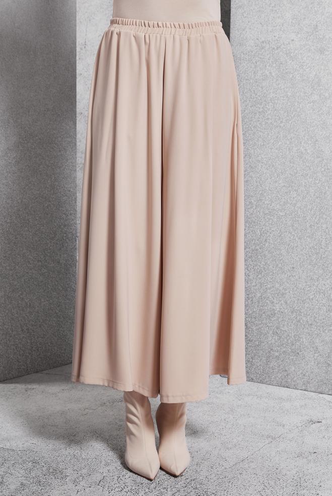 Vêtements hijab BEIGE PANTALON À TAILLE ÉLASTIQUE 70795 - ALVİNA