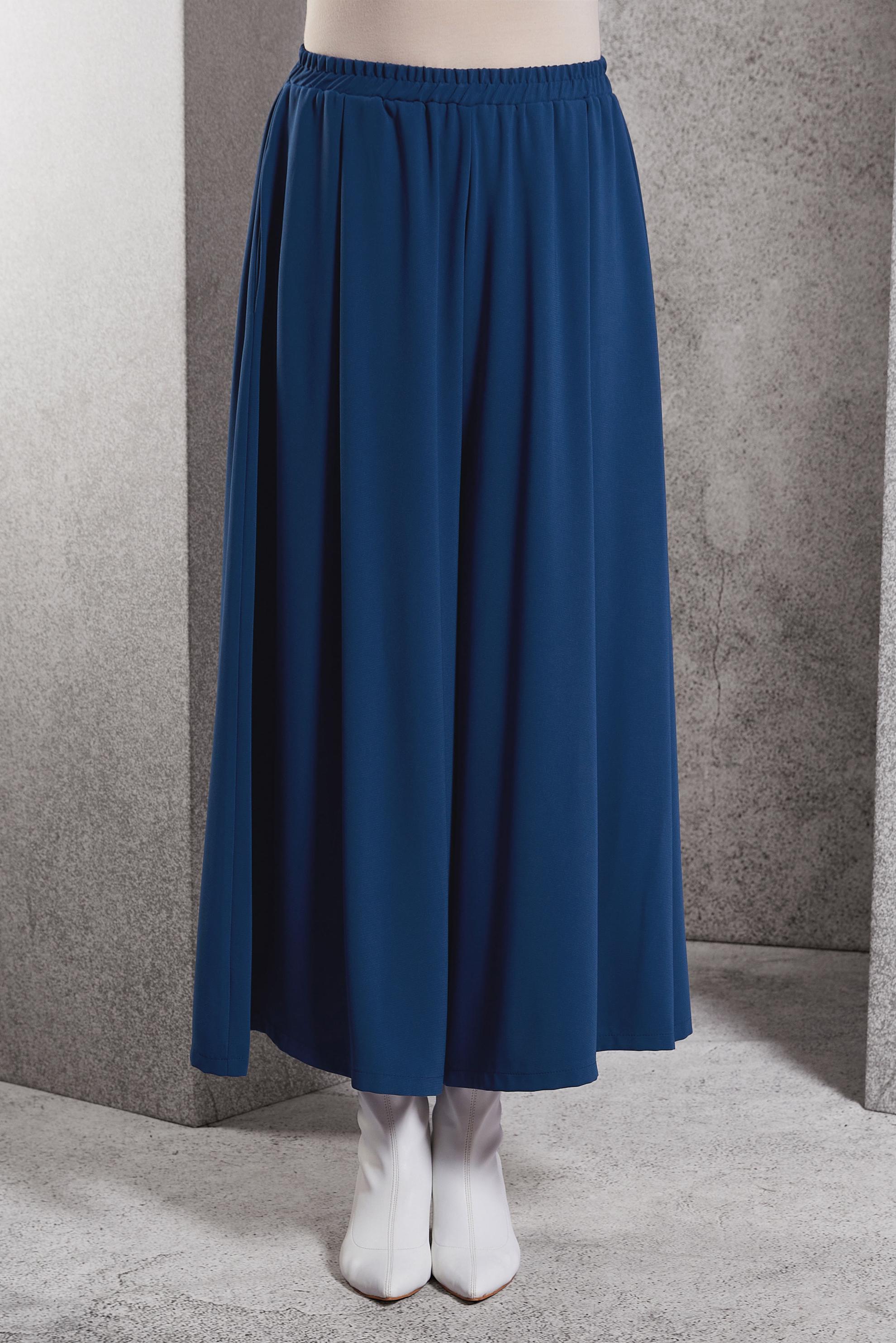 Vêtements hijab BLEU MARINE PANTALON À TAILLE ÉLASTIQUE 70795