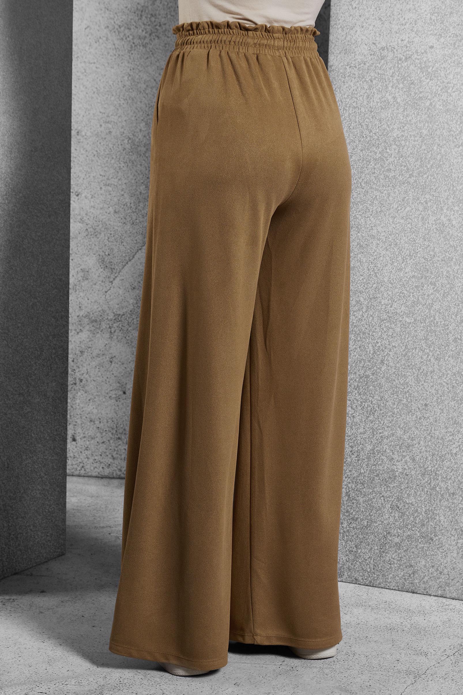 Vêtements hijab BRUN PANTALON À TAILLE ÉLASTIQUE 70796